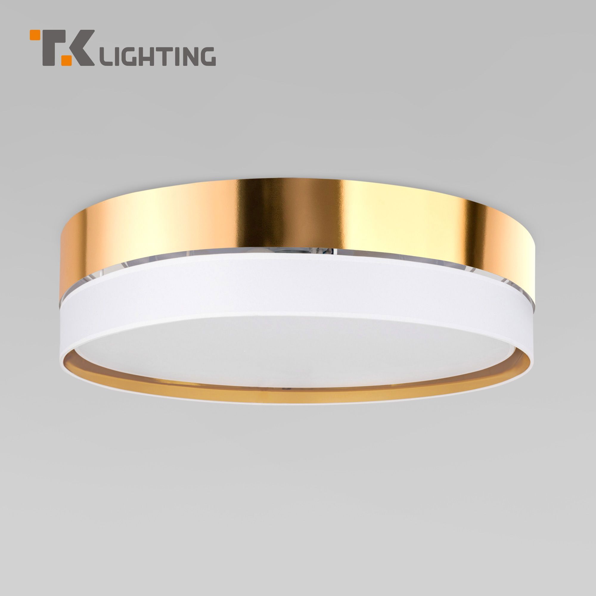 Изображение товара Светильник настенно-потолочный TK LIGHTING 4773 Hilton 4 лампы 16 м² цвет белый/золото