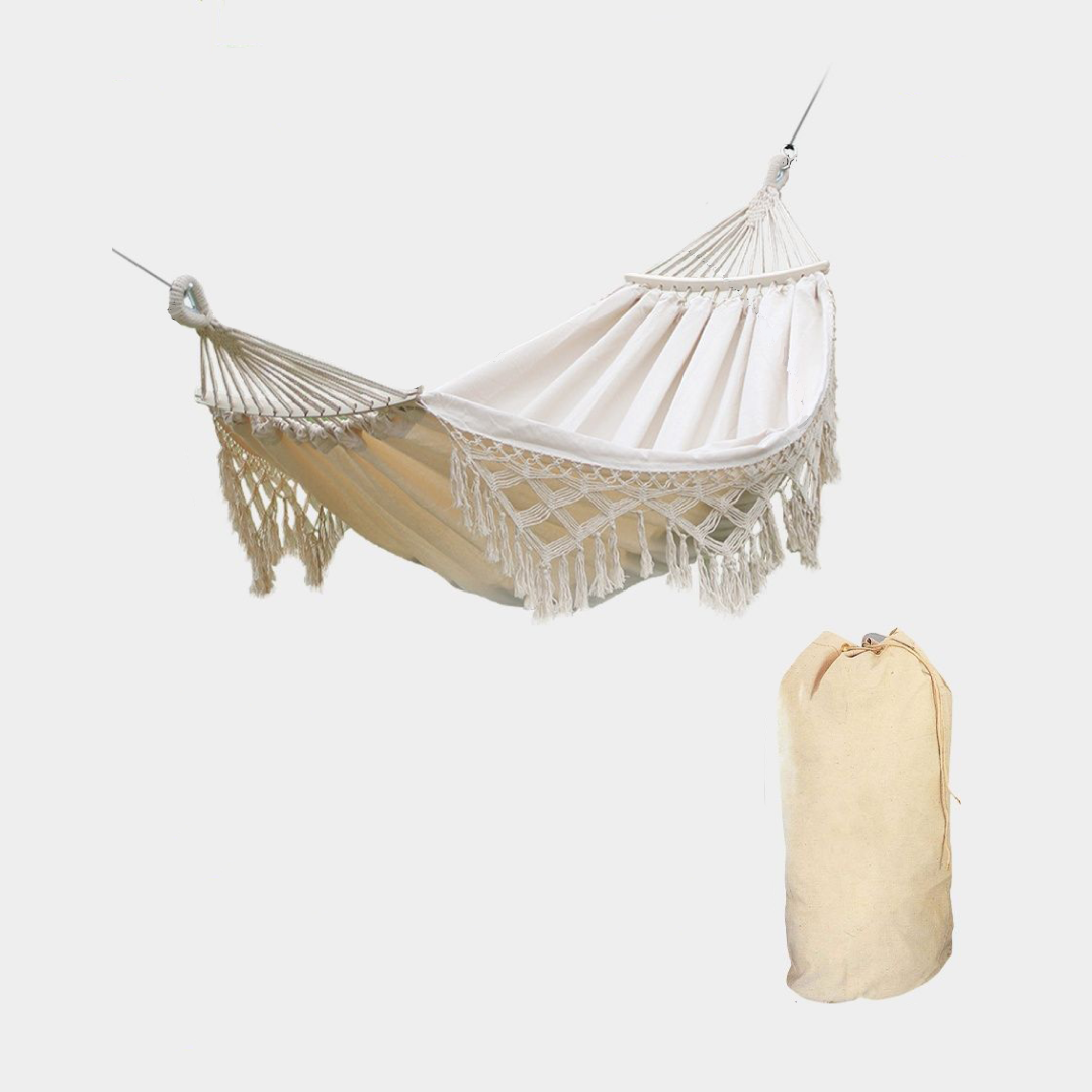 Изображение товара Гамак Oqqi Gamak-beige-2 полиэстер 284.5 x 150 см бежевый