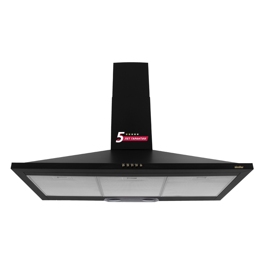Изображение товара Вытяжка для кухни Simfer 8960SM настенная с металлическим фильтром и подсветкой