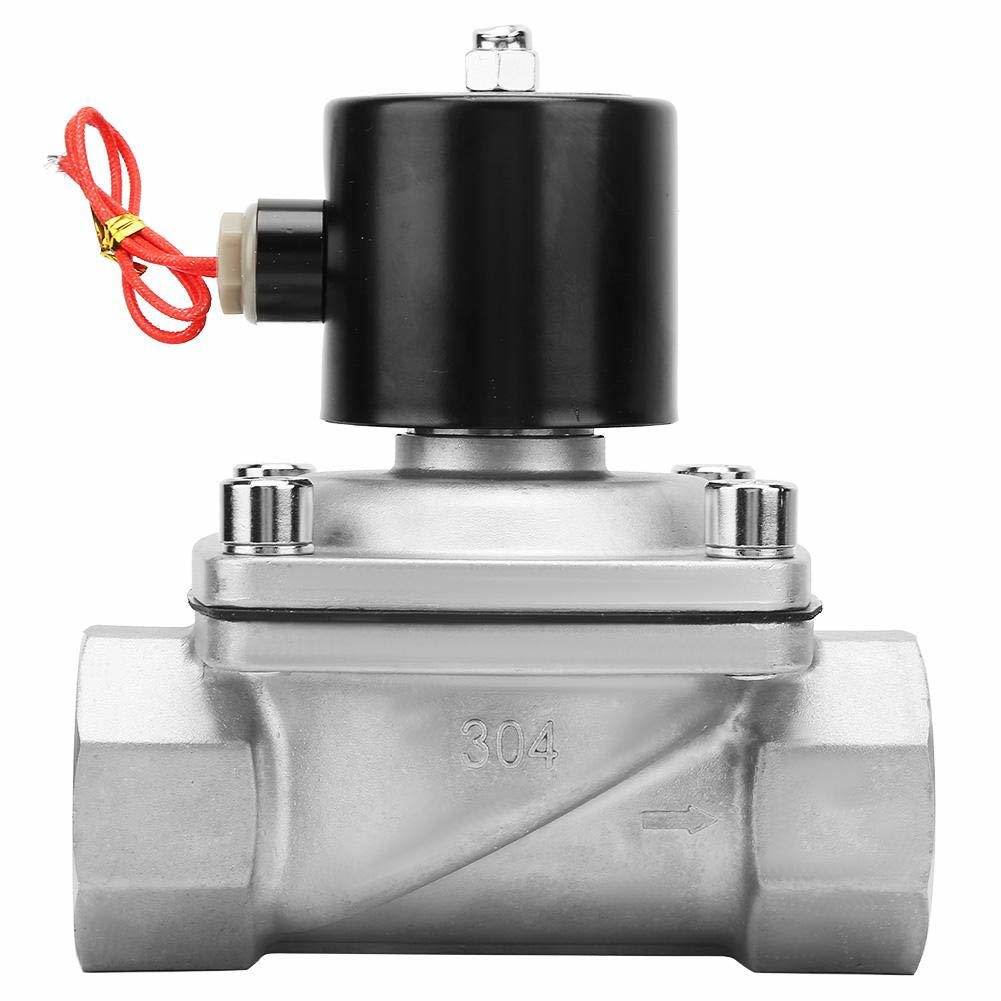 Изображение товара Клапан электромагнитный прямой Dn.ru D130-03312 Ду10x3/8" Ру10 ВР нержавеющая сталь ручка плоская