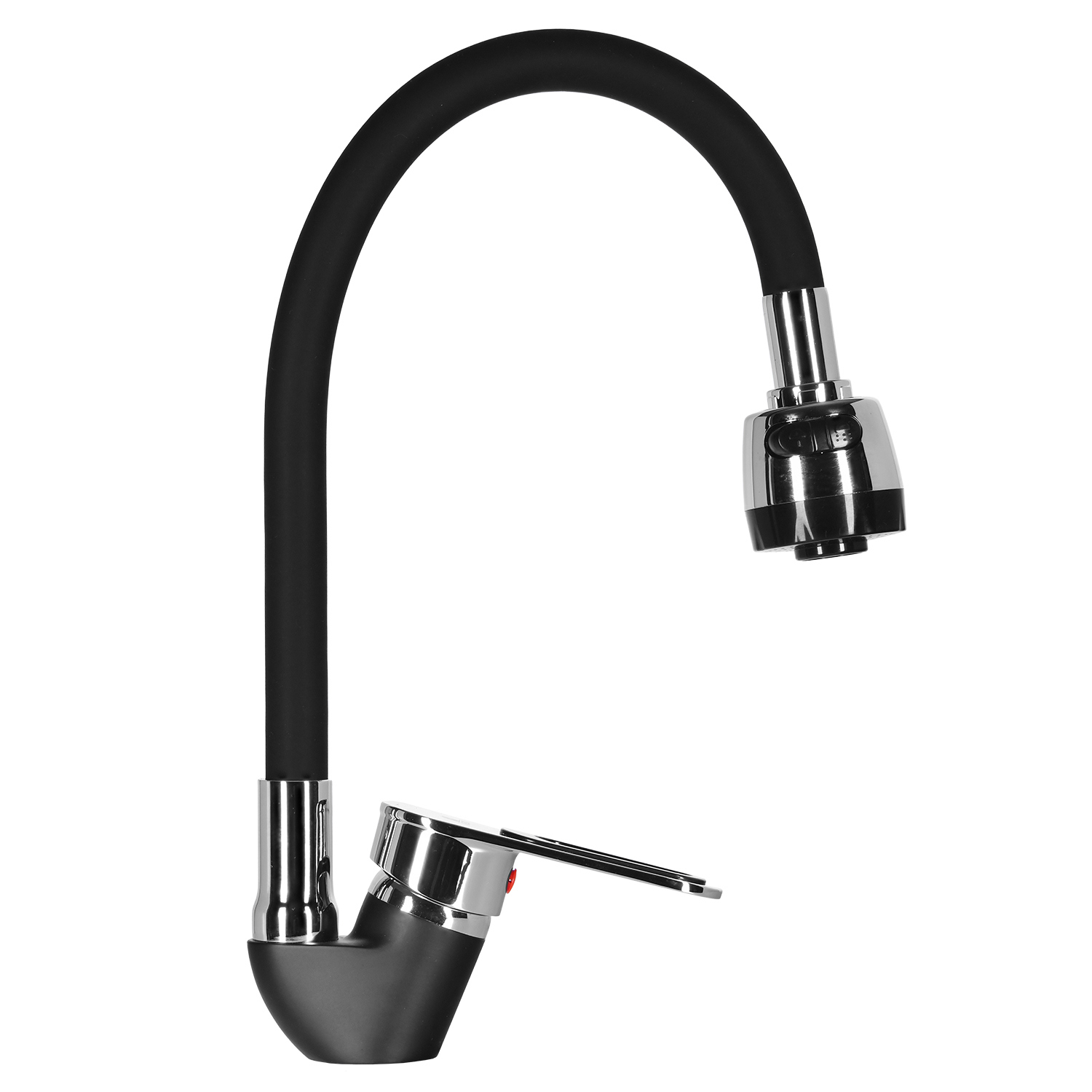 Изображение товара Смеситель для кухни с гибким изливом Wisent черный WP53028F