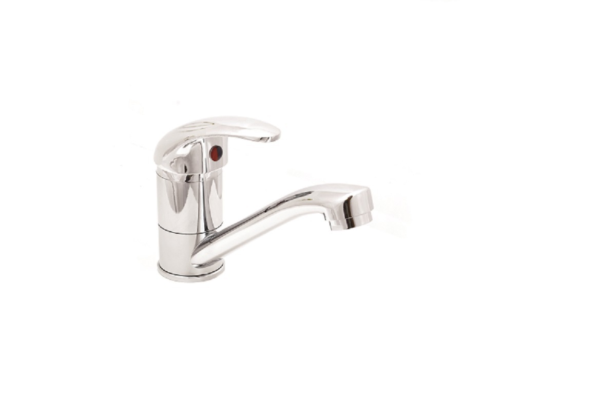 Изображение товара Смеситель для кухни Santrek Standart AQUA-765 короткий нос 20 см цвет хром