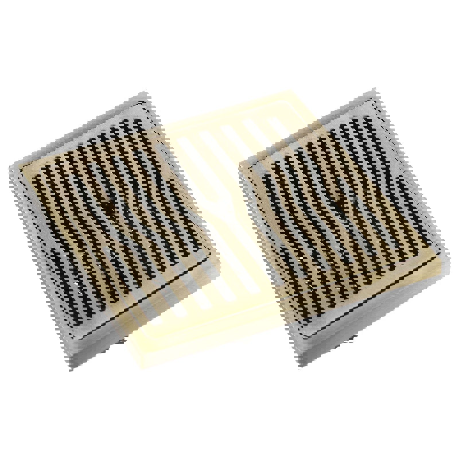 Изображение товара Душевой трап из нержавеющей стали 100х100 мм с сухим затвором GRIALE