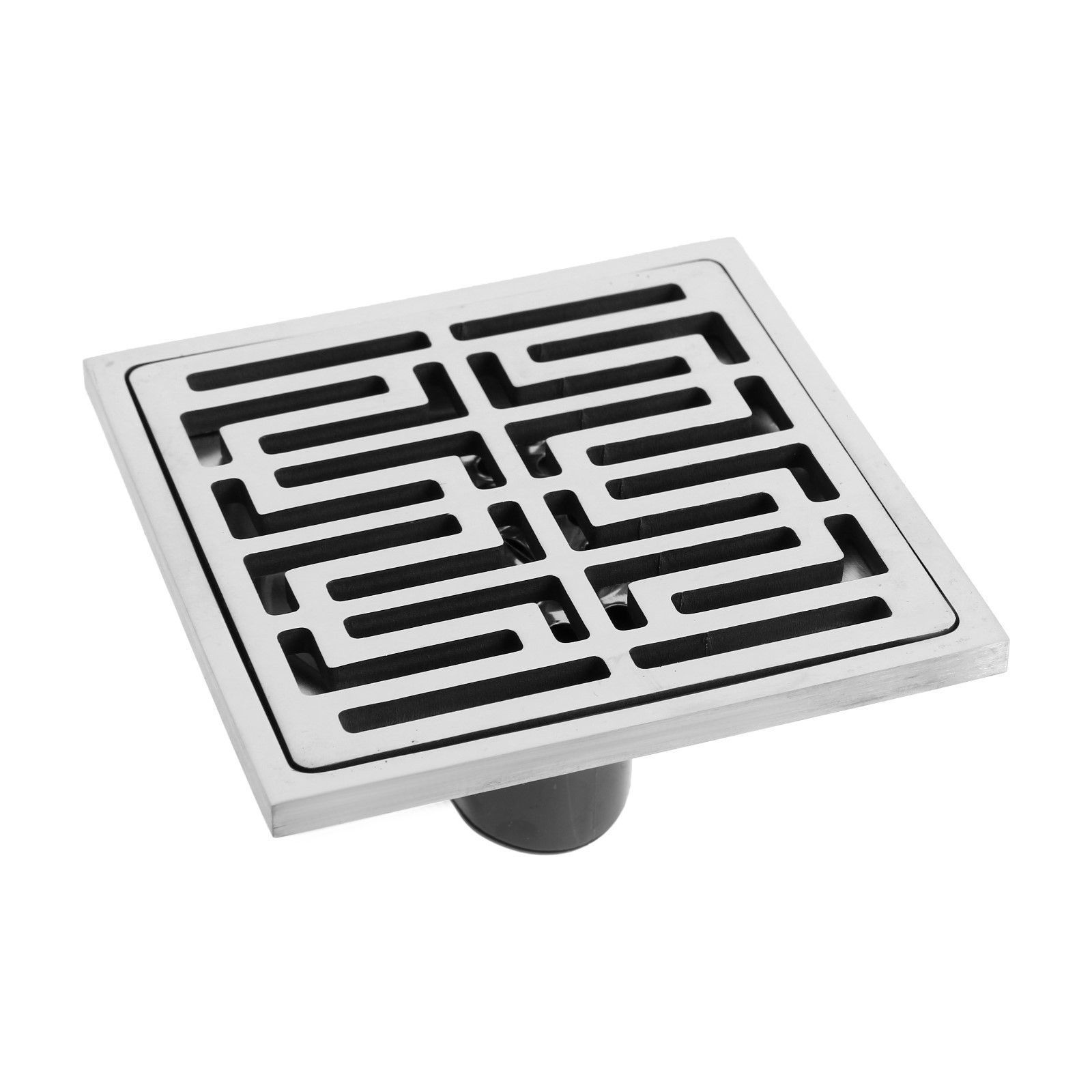 Изображение товара Трап для душа Griale GR9599393 сухой затвор 10x10 см нержавеющая сталь