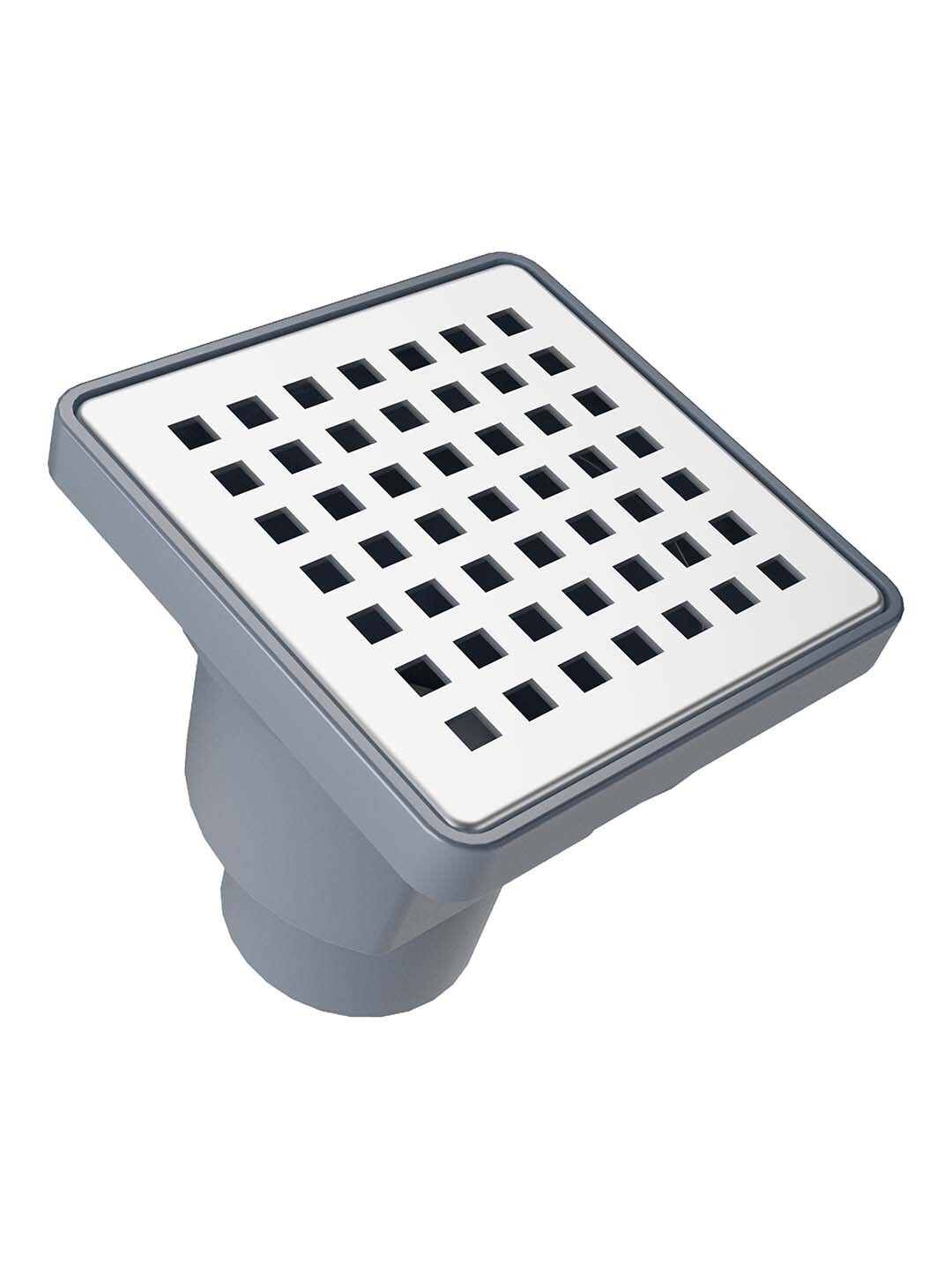 Изображение товара Трап для душа Flissen 15DT15BB сухой затвор 15x15 см пластик и металл