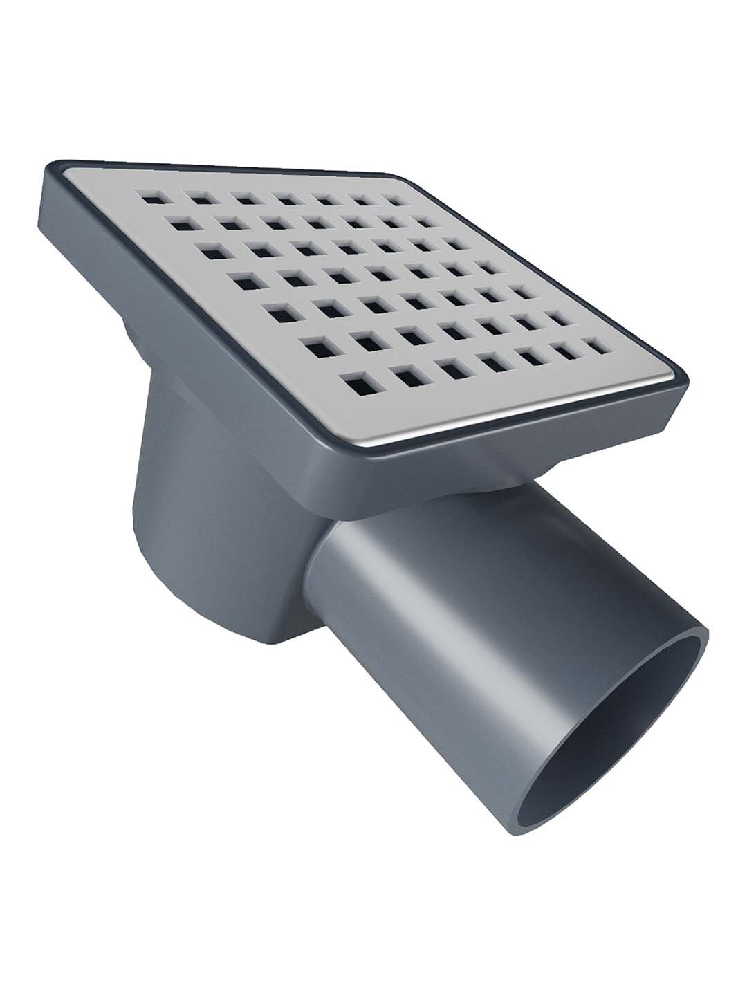 Изображение товара Душевой трап Flissen 15DT15GB с сухим затвором 15x15 см нержавеющая сталь Россия