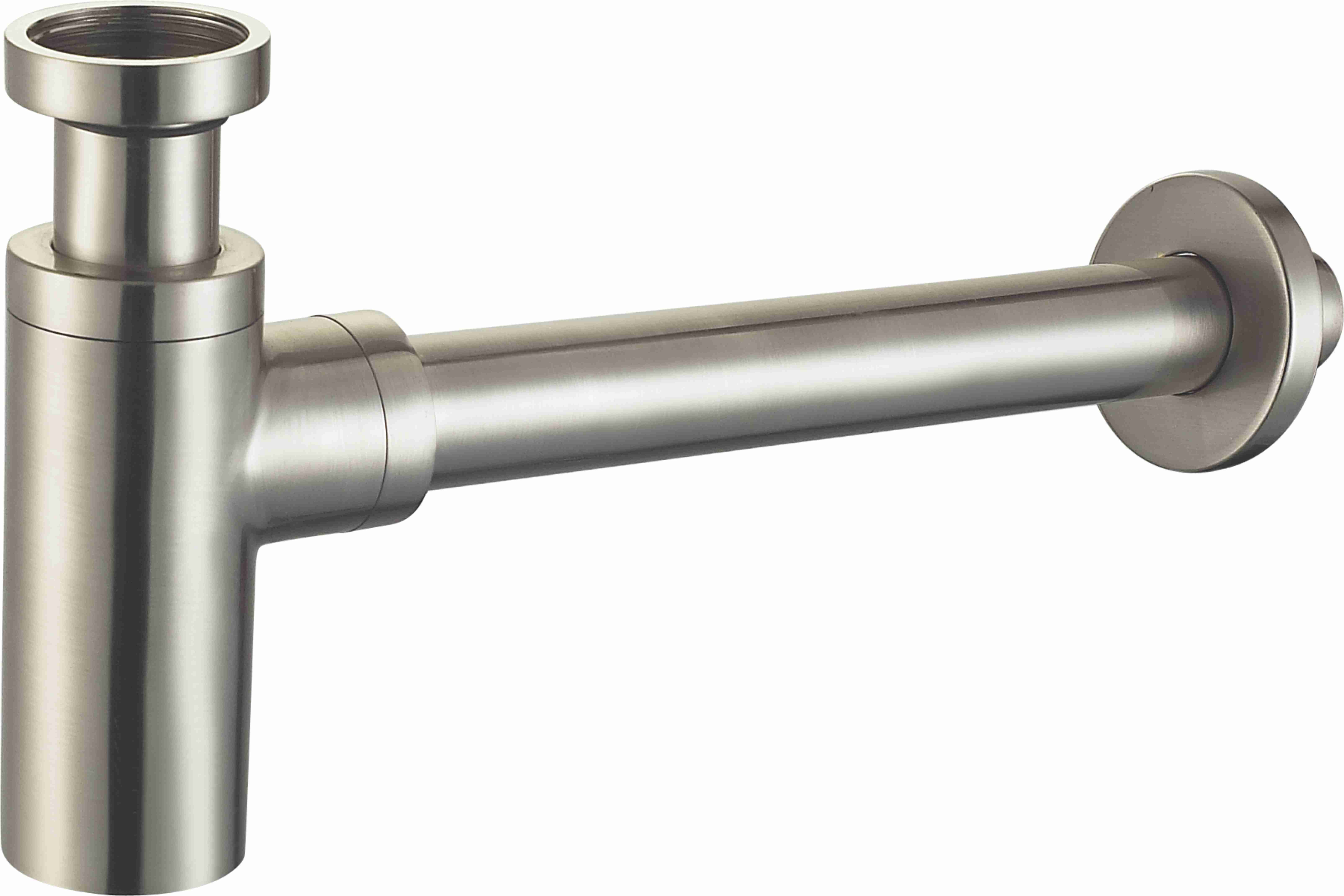 Изображение товара Сифон для раковины Raglo D50 мм свободное протекание гидрозатвор латунь сатин