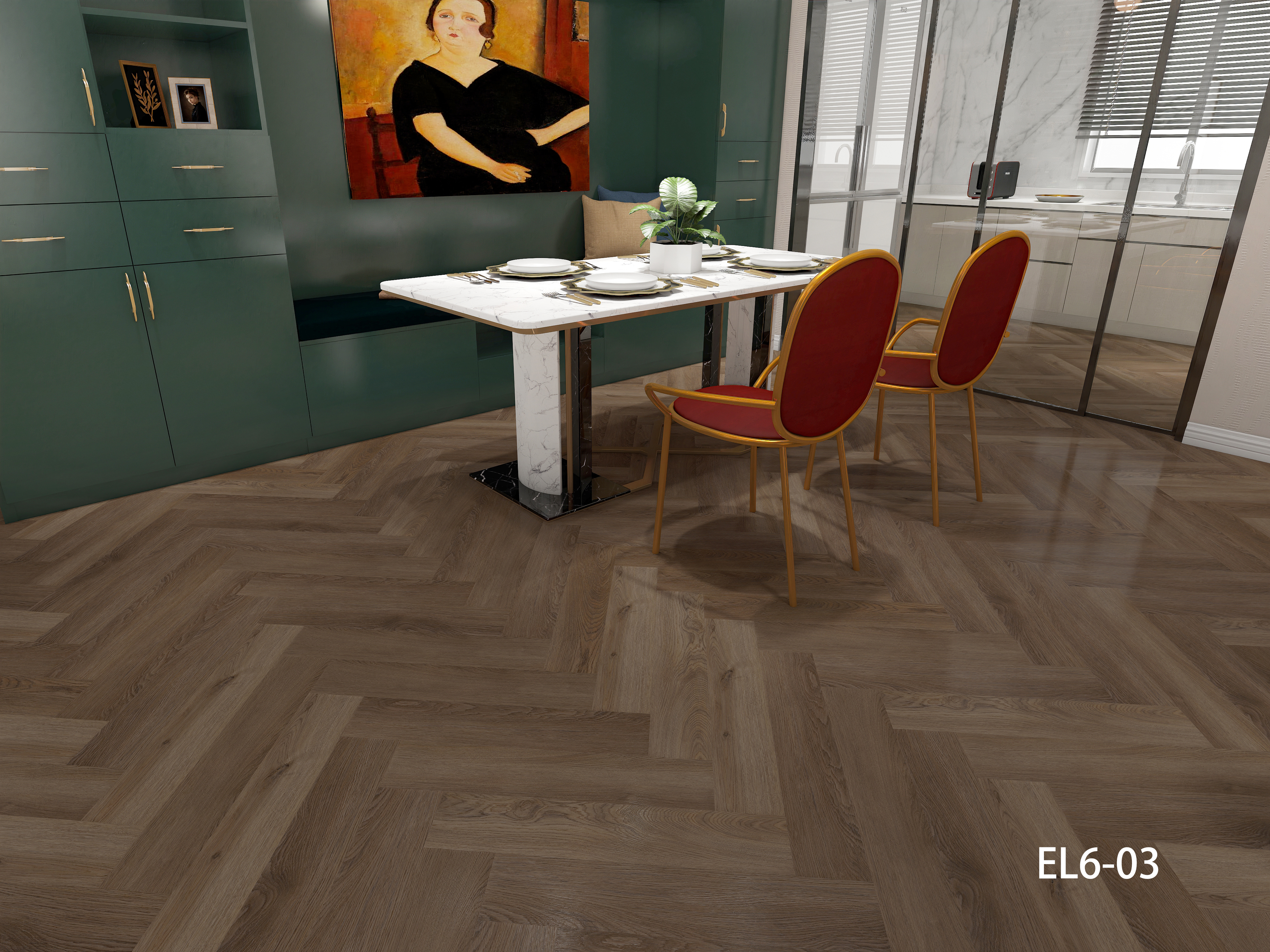 Изображение товара SPC плитка Aspenfloor Aspenfloor Элегант Дуб Виндзор 43 класс 5 мм 1.311 м²