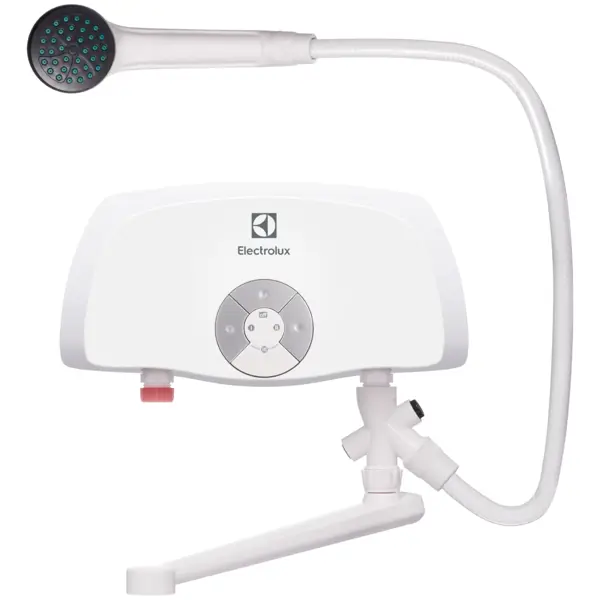 Проточный водонагреватель электрический Electrolux Smartfix 2.0 TS 5.5 кВт белый с душевой лейкой и краном