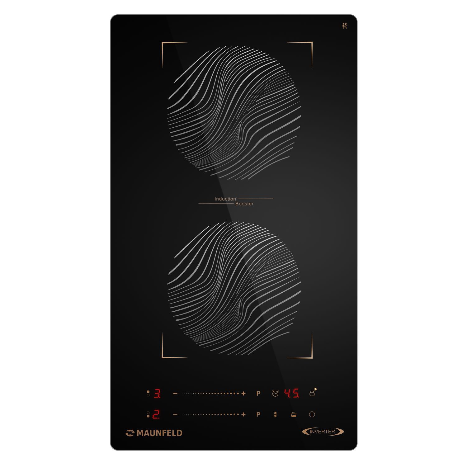 Изображение товара Индукционная варочная панель Maunfeld CVI292S2BBKF Inverter 29 см 2 конфорки цвет черный