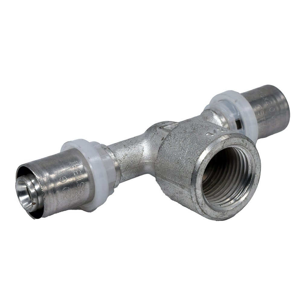 Изображение товара Тройник комбинированный из латуни Tiemme 20x3/4" для систем водопровода и отопления