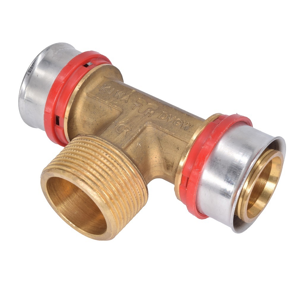 Изображение товара Тройник комбинированный TIEMME 40x1 1/4" латунь для водоснабжения и отопления