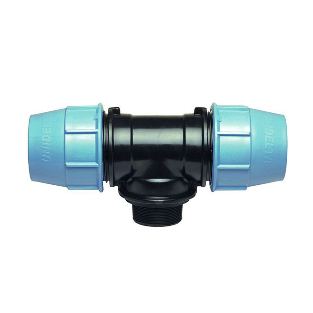 Изображение товара Тройник комбинированный UNIDELTA 63x63x1 1/2" ппр для холодного водоснабжения