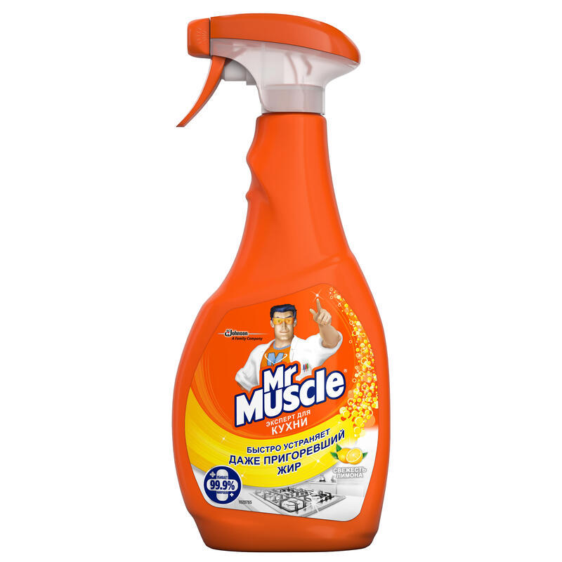Изображение товара Средство для чистки Mr. Muscle Свежесть лимона 0.5 л Изображение товара Средство для чистки Mr. Muscle Свежесть лимона 0.5 л