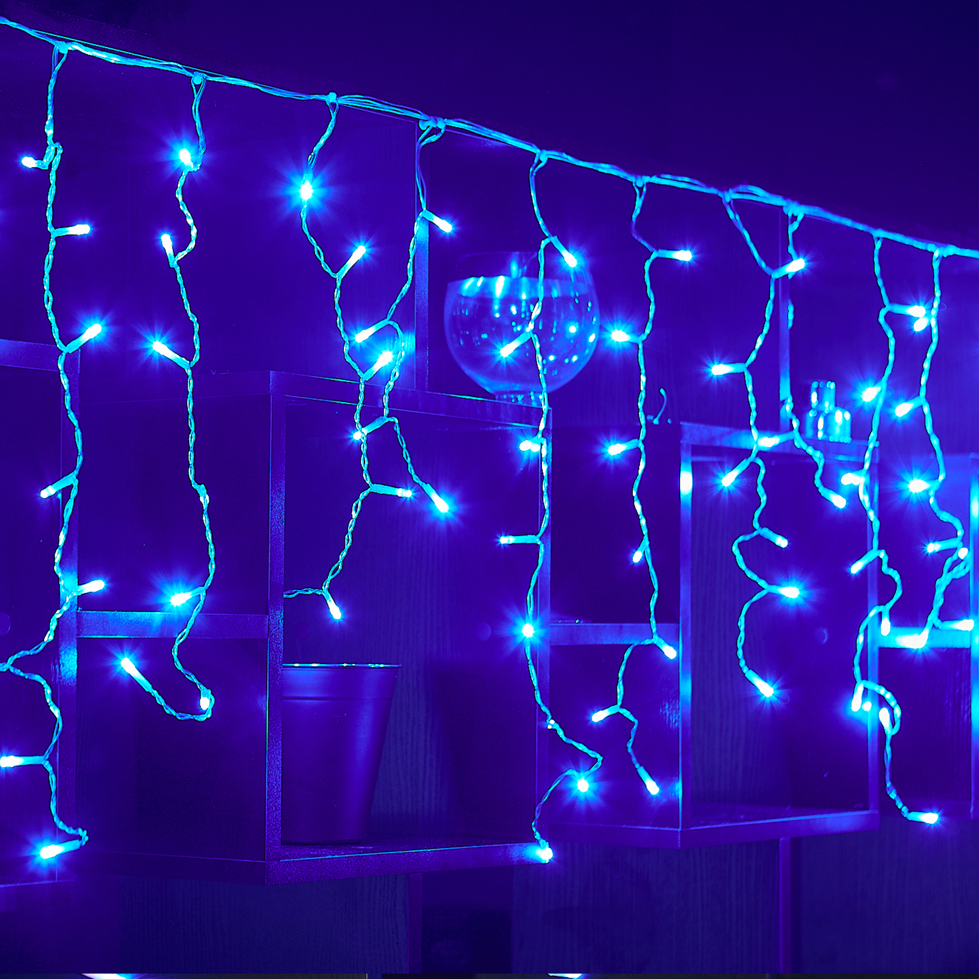 Изображение товара Электрогирлянда Uniel Бахрома 12 м 324 LED холодный белый с мерцанием