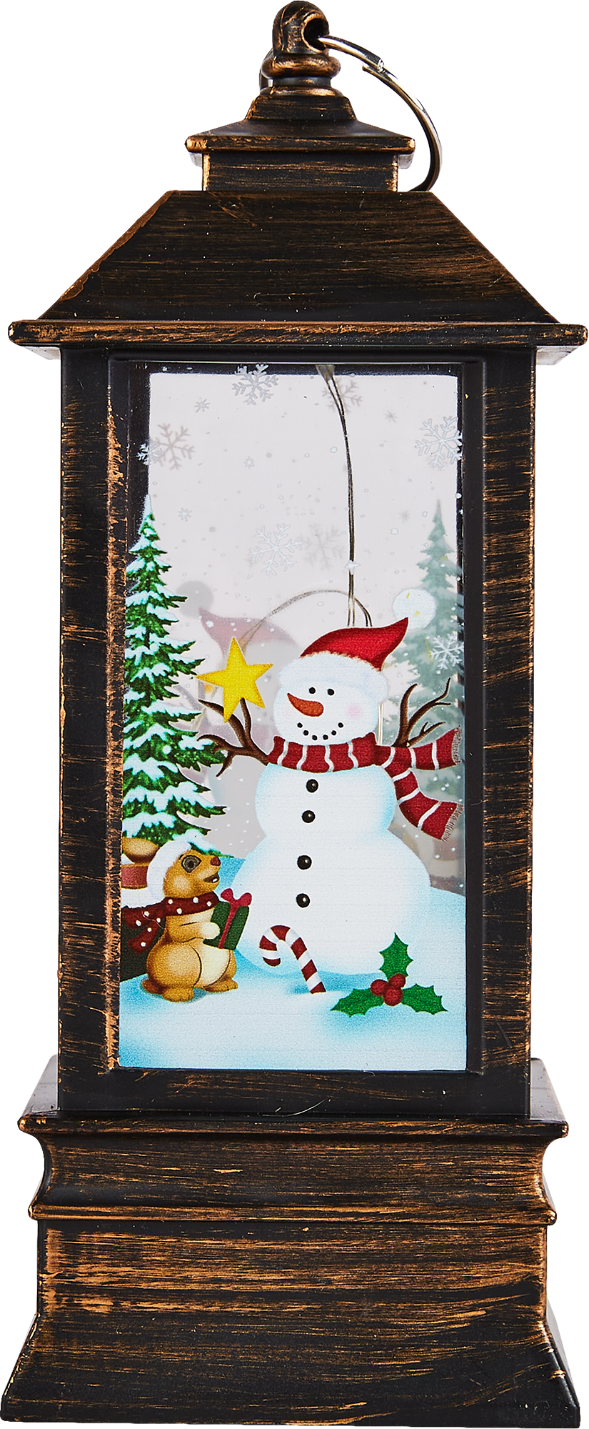 Изображение товара Светодиодный фонарь Макси высотой 19 см цвет коричневый