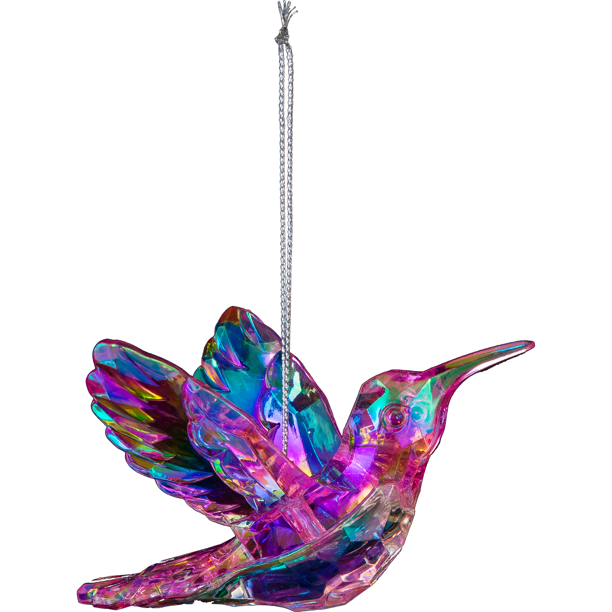 Изображение товара Ёлочная игрушка Колибри ERICHKRAUSE DECOR 7x11x6 см пластиковая розовая