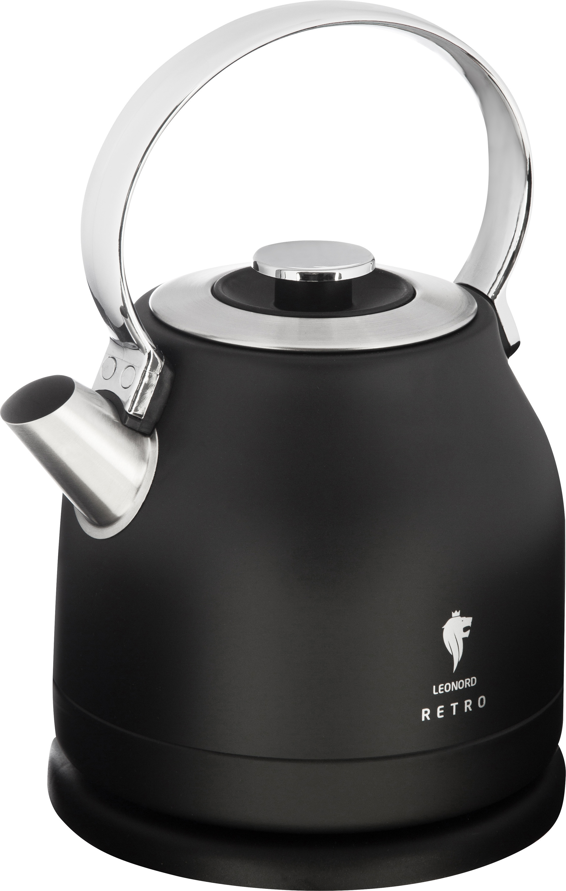 Изображение товара Электрический чайник Leonord LE-1904 Retro 1.5л нержавеющая сталь черный