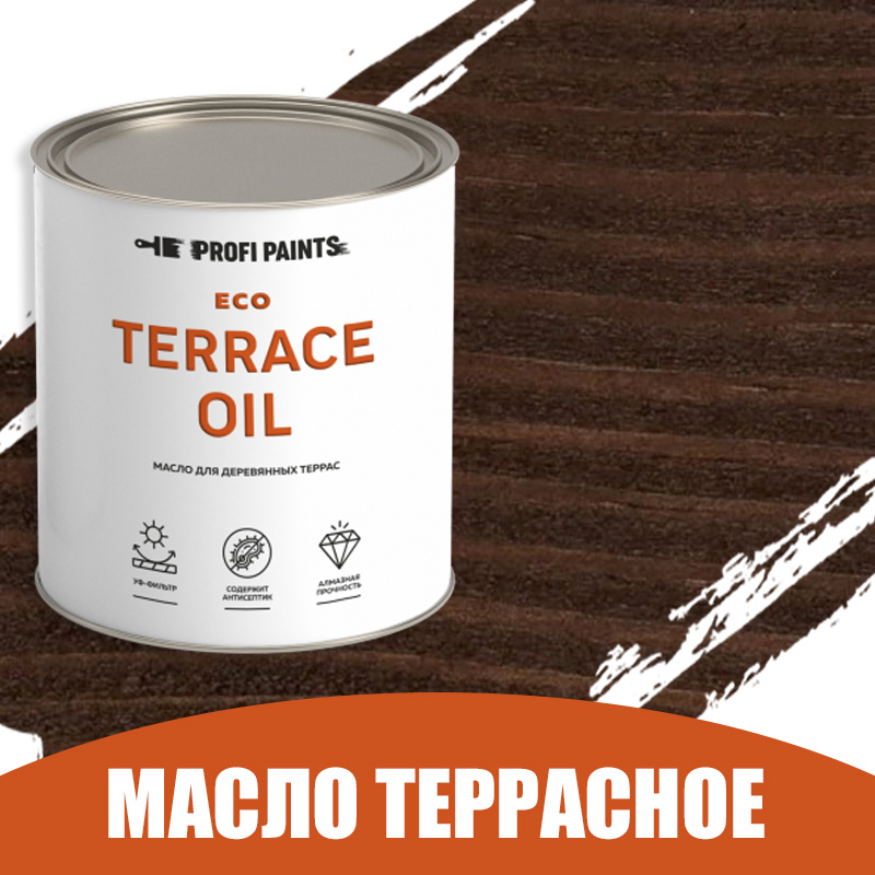 Изображение товара Масло для дерева износостойкое Profipaints Eco Terrace Oil 2.7 л Тёмный орех