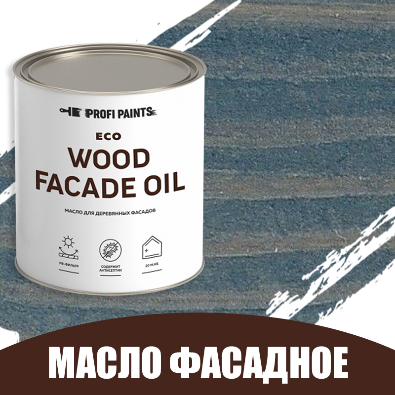 Изображение товара Масло для дерева Profipaints Eco Wood Facade Oil 0.9л Серо-синий