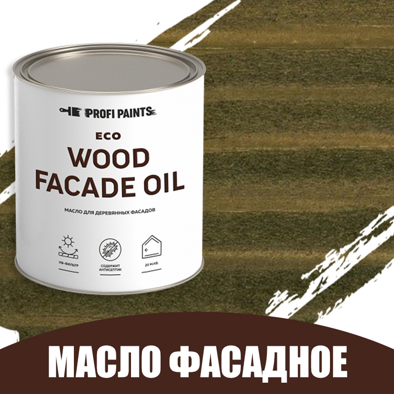 Изображение товара Масло для дерева Profipaints Eco Wood Facade Oil 0.9л Оливка защитное атмосферостойкое