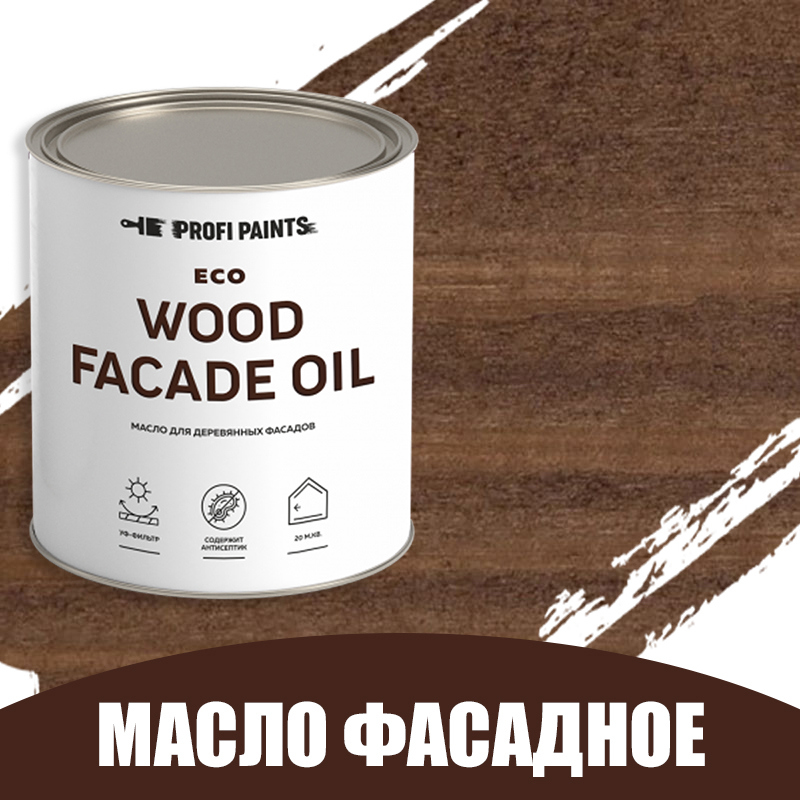 Изображение товара Масло для деревянных фасадов Profipaints Eco Wood Facade Oil 0.9л Орех
