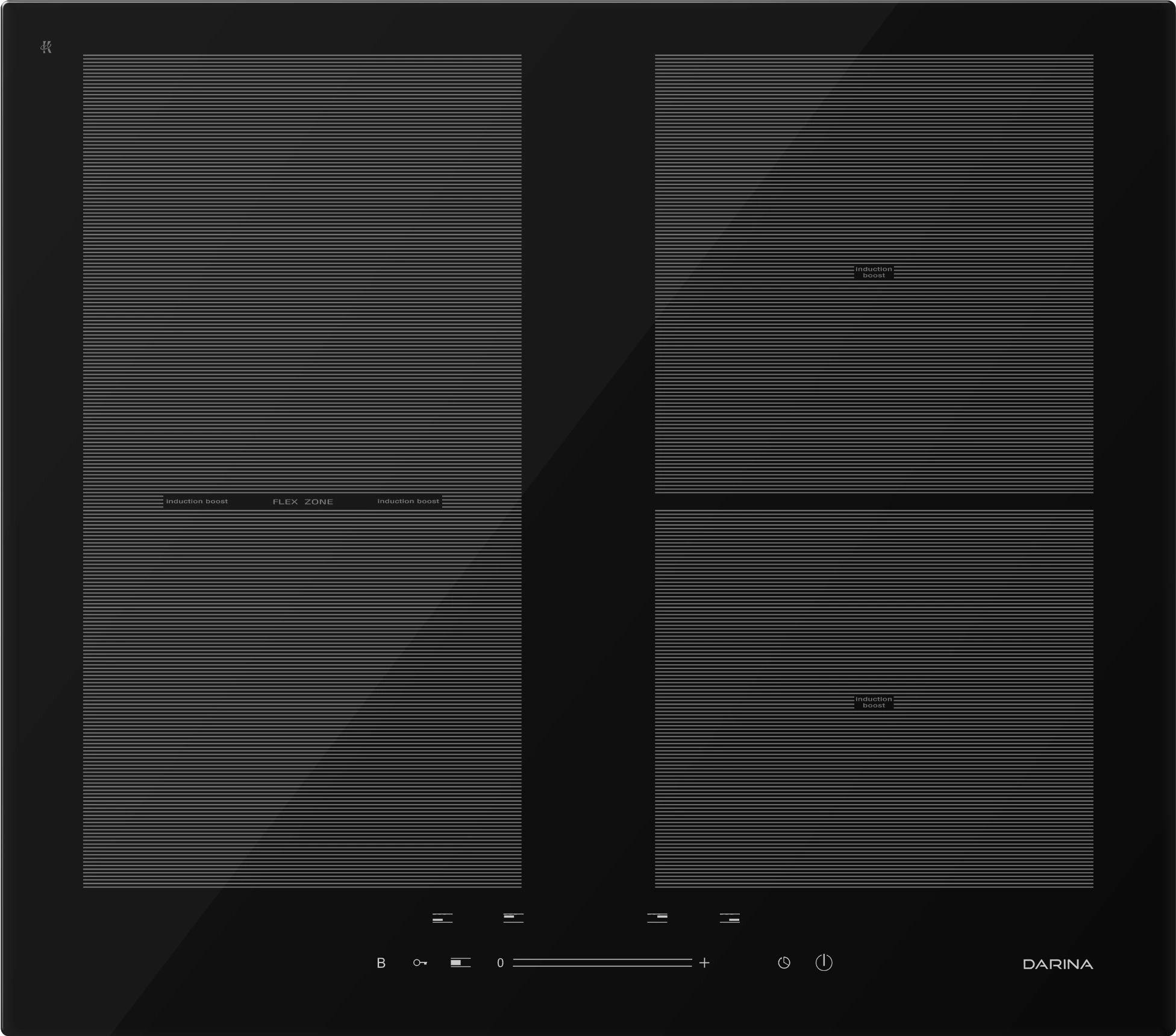 Изображение товара Индукционная варочная панель Darina 5P9 EI 304 B 59 см 4 конфорки цвет черный