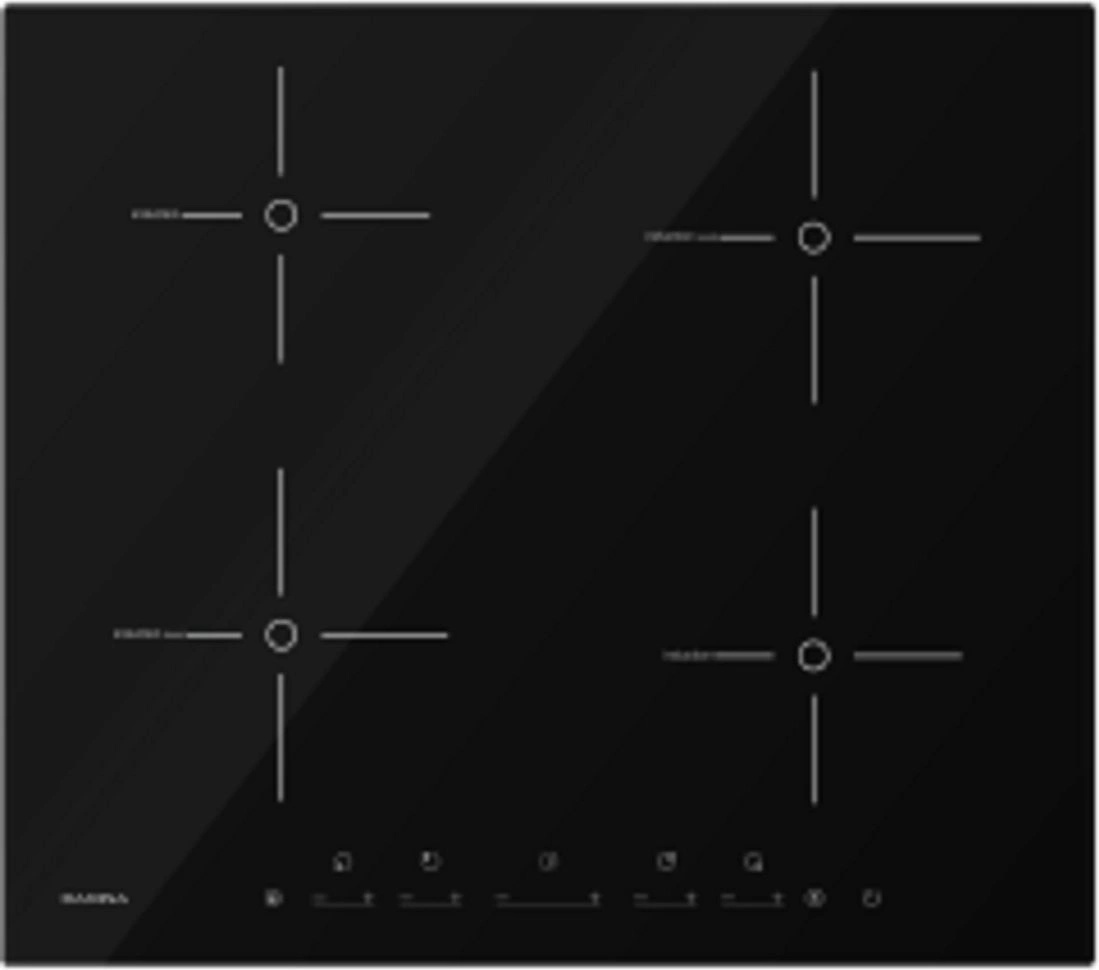 Изображение товара Индукционная варочная панель Darina PL EI305 B 4 конфорки черный цвет 59 см