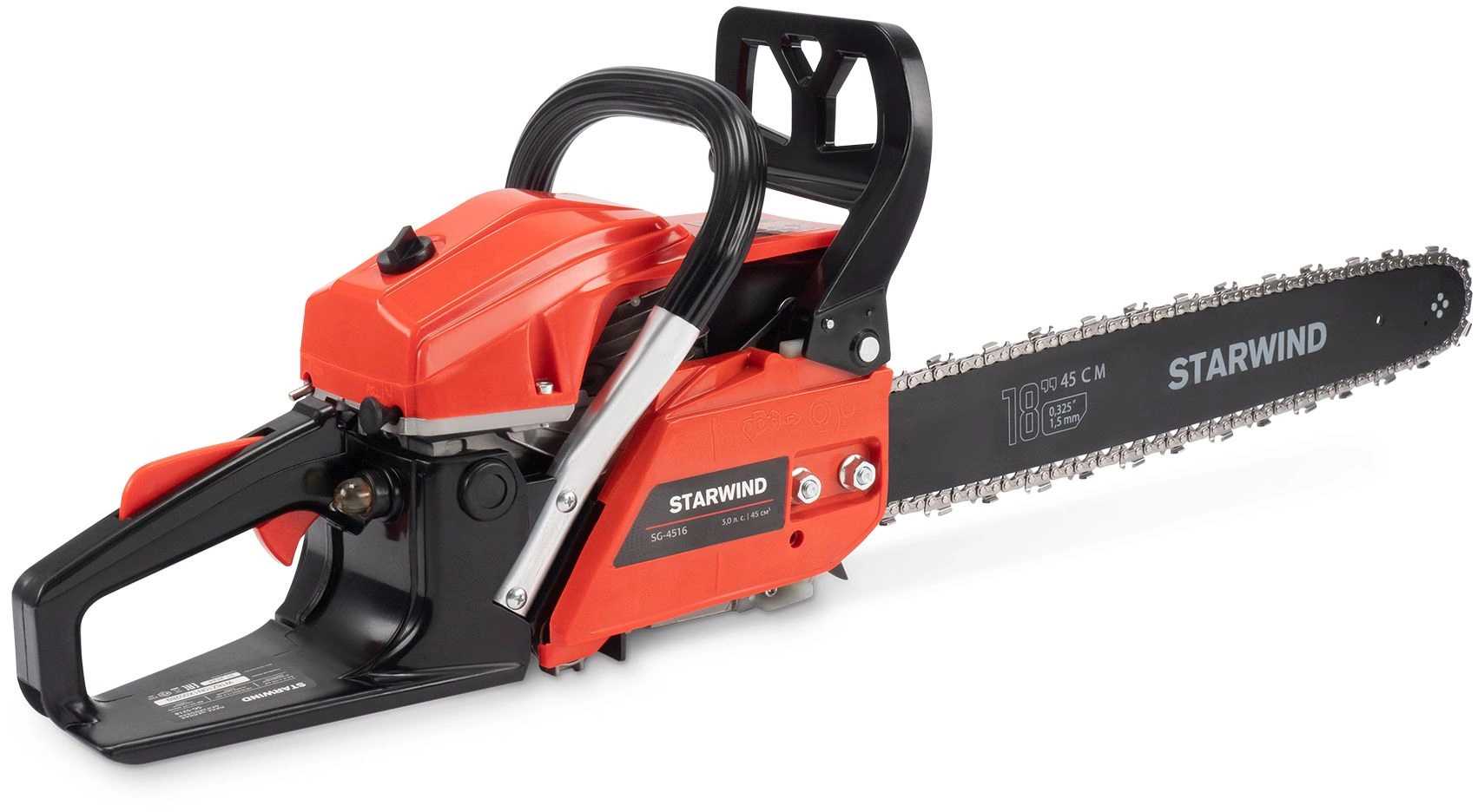 Изображение товара Бензопила STARWIND SG-5218 мощная цепная пила 45 см шина