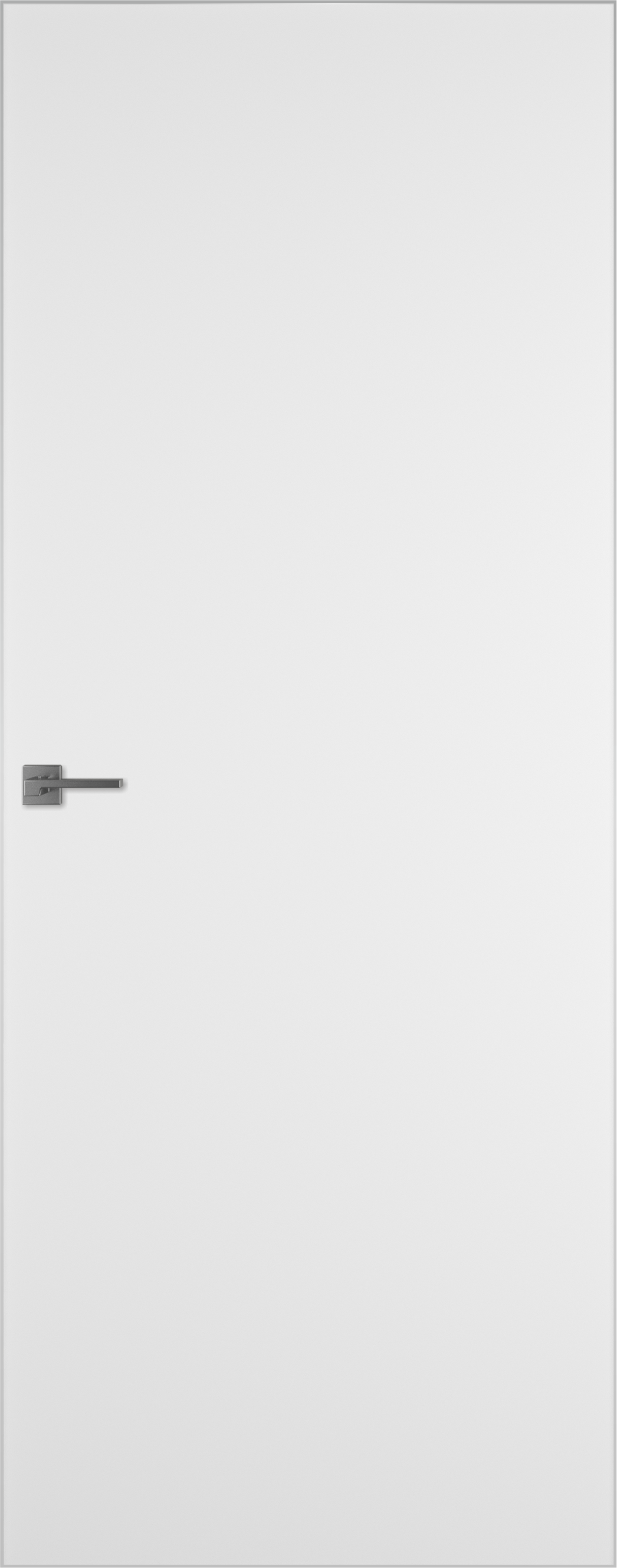 Изображение товара Дверь межкомнатная глухая без замка и петель в комплекте Invisible 90x200 см обратное открывание левое цвет белый