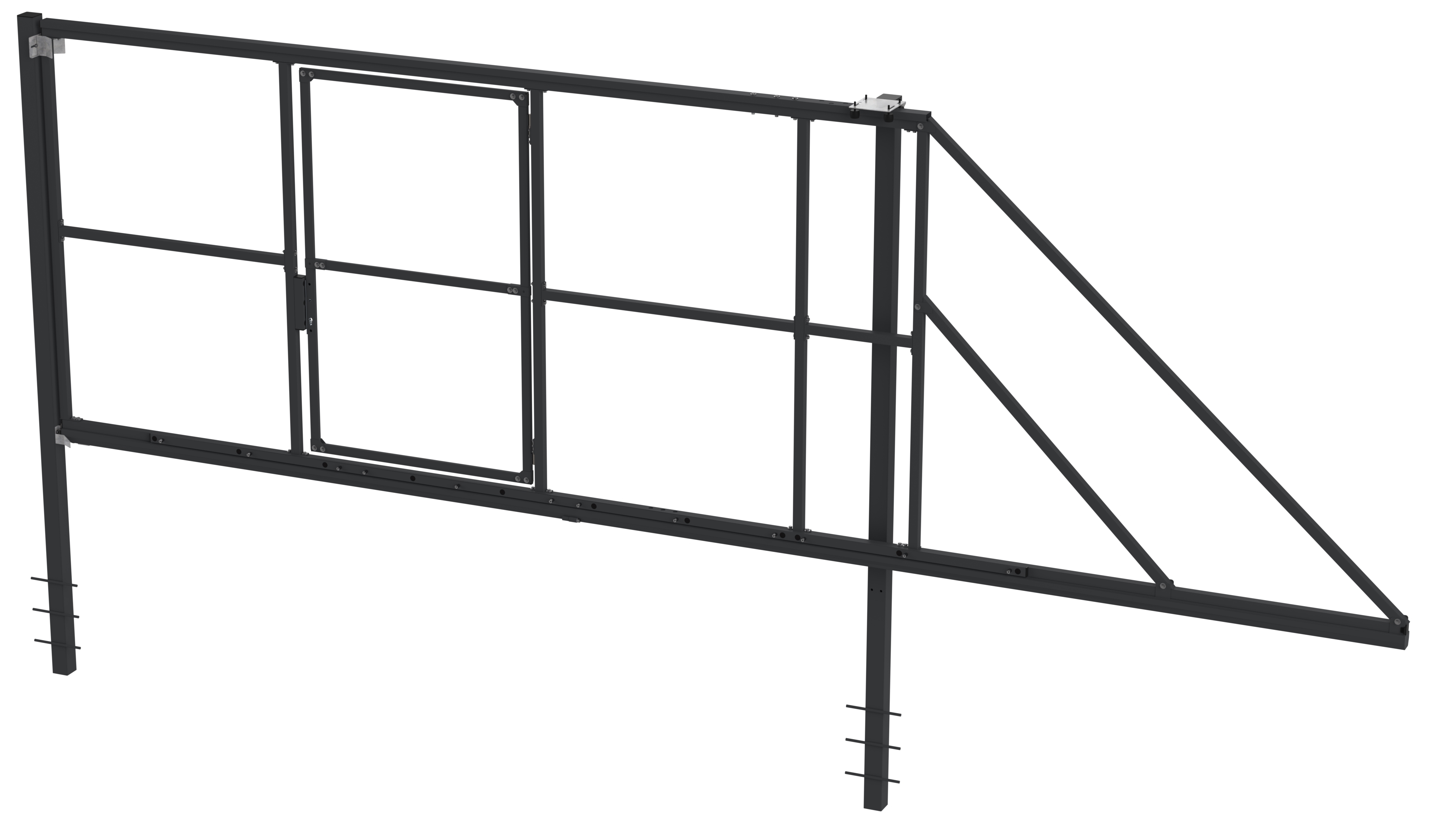 ВоротаФортсборные4x2.0м,скалиткой