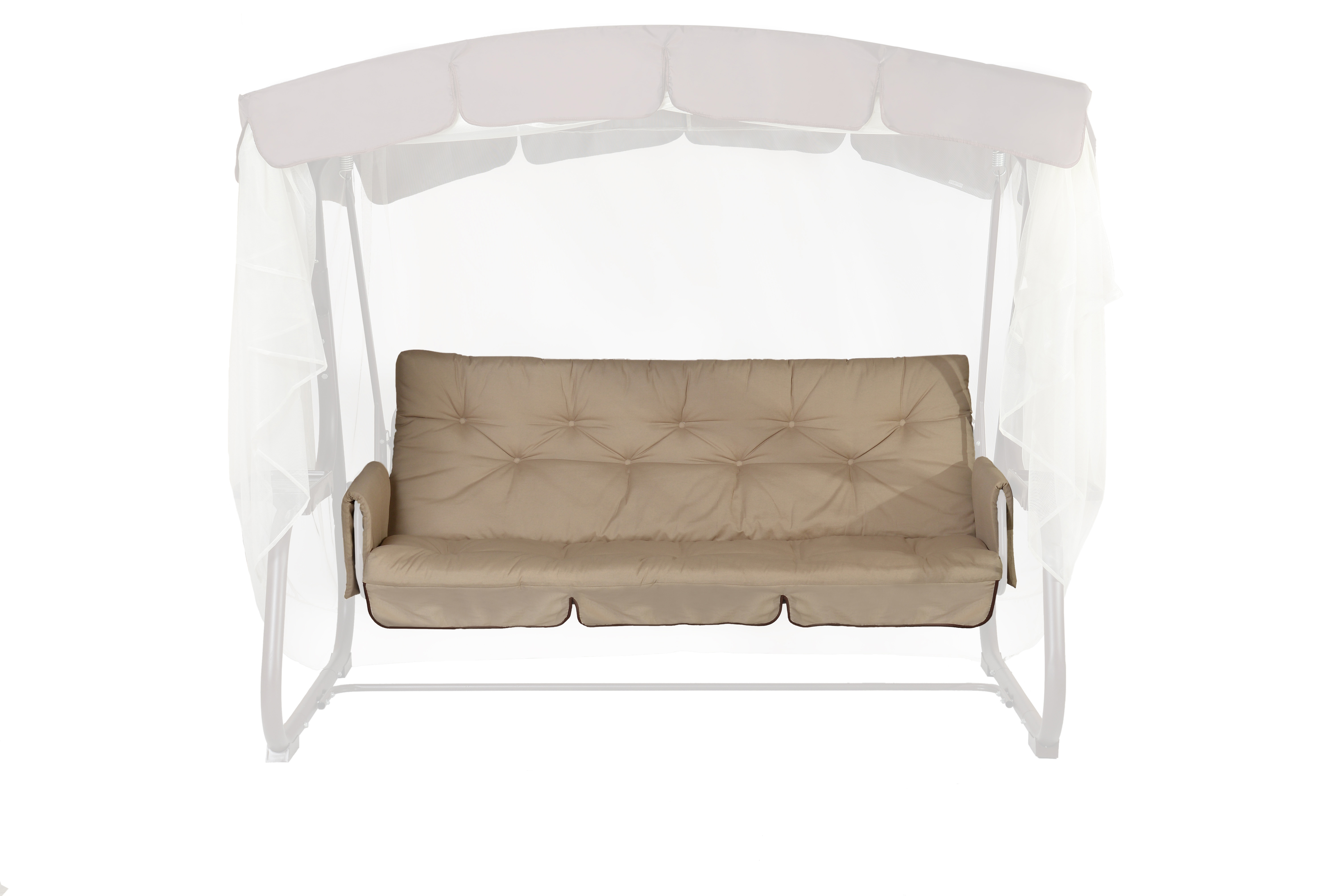 Изображение товара Мягкий элемент для качелей Ривьера 179x179x8 см поликоттон бежевый