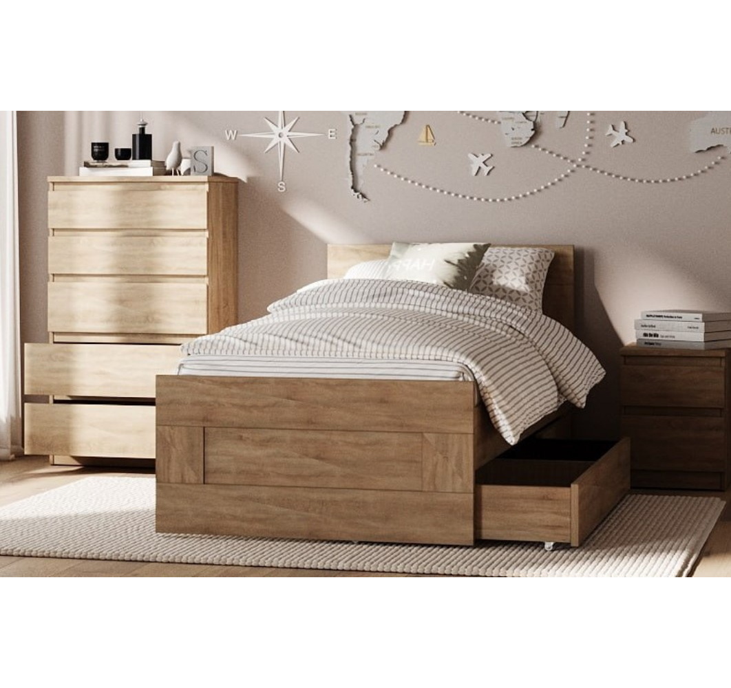 Изображение товара Выкатной ящик кровати Гуд Лакк Орион 60x21.2x60 см бежевый для хранения