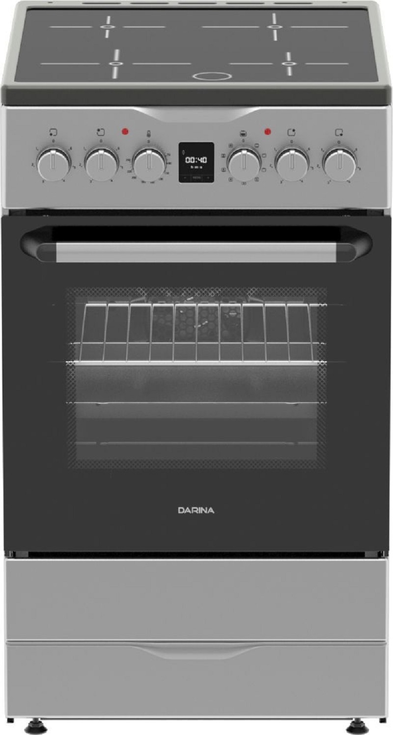 Изображение товара Электрическая плита с духовкой Darina PLS ECI 241 616 1S 60x85x60 см цвет серый / серебристый