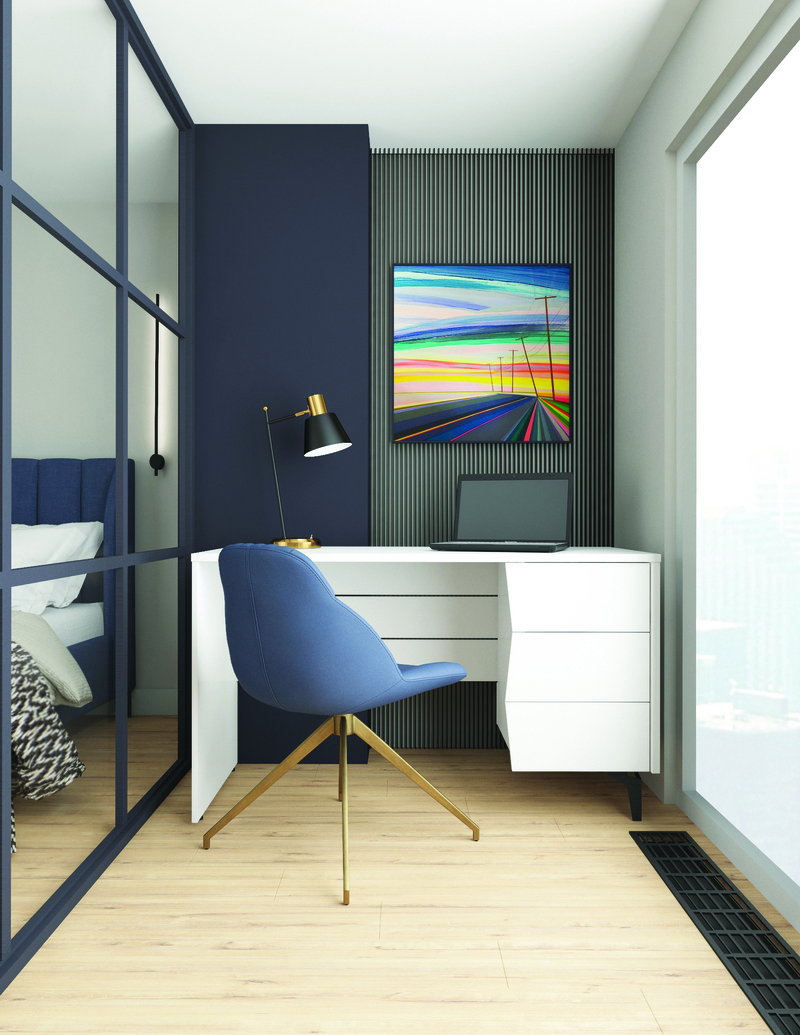 Изображение товара Стол Мадрид 130x76x60 см из ЛДСП белый с выдвижными ящиками