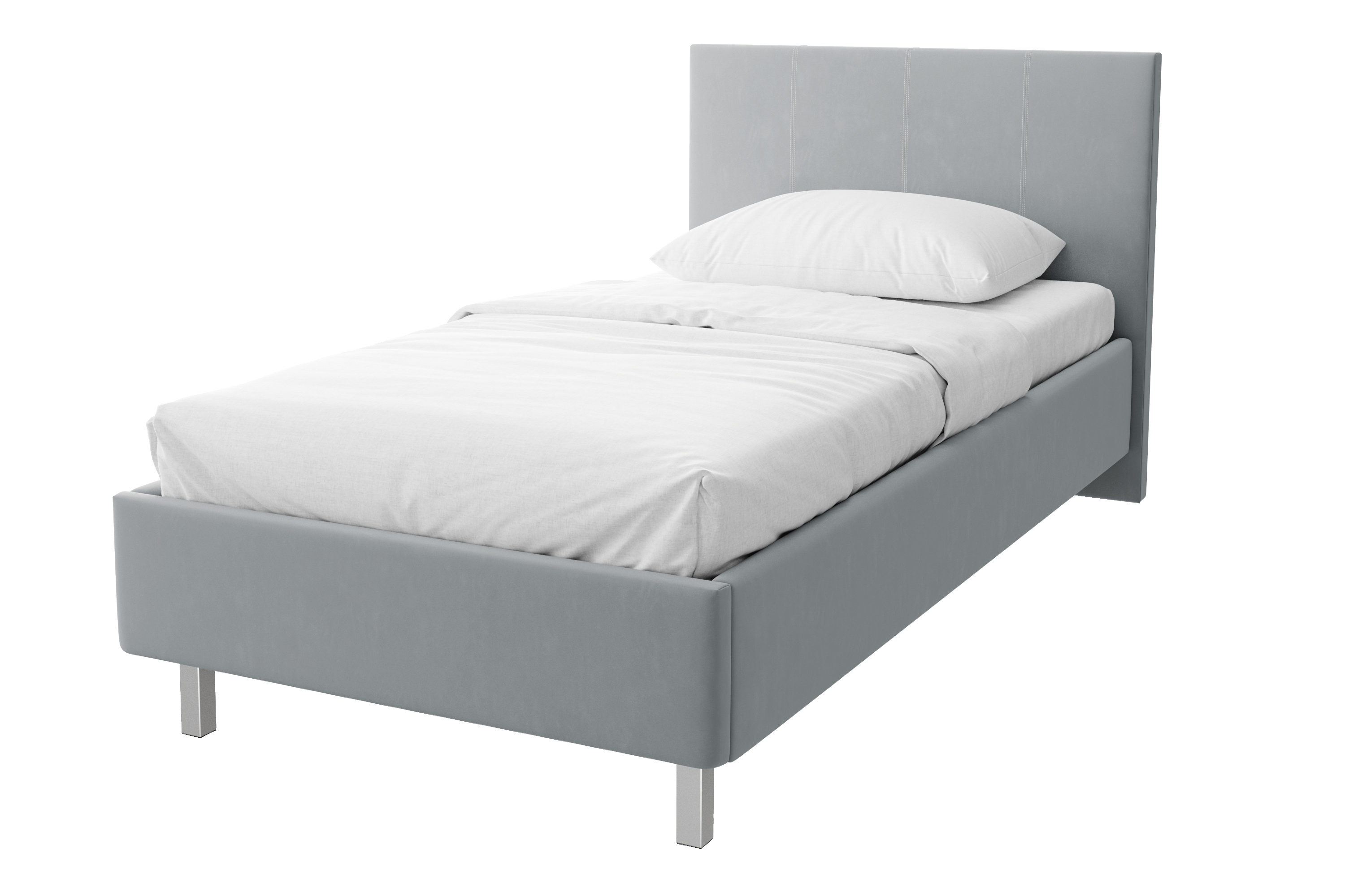 Изображение товара Кровать с подъемным механизмом Costa Флокс 100x200 см серый ДСП современный стиль