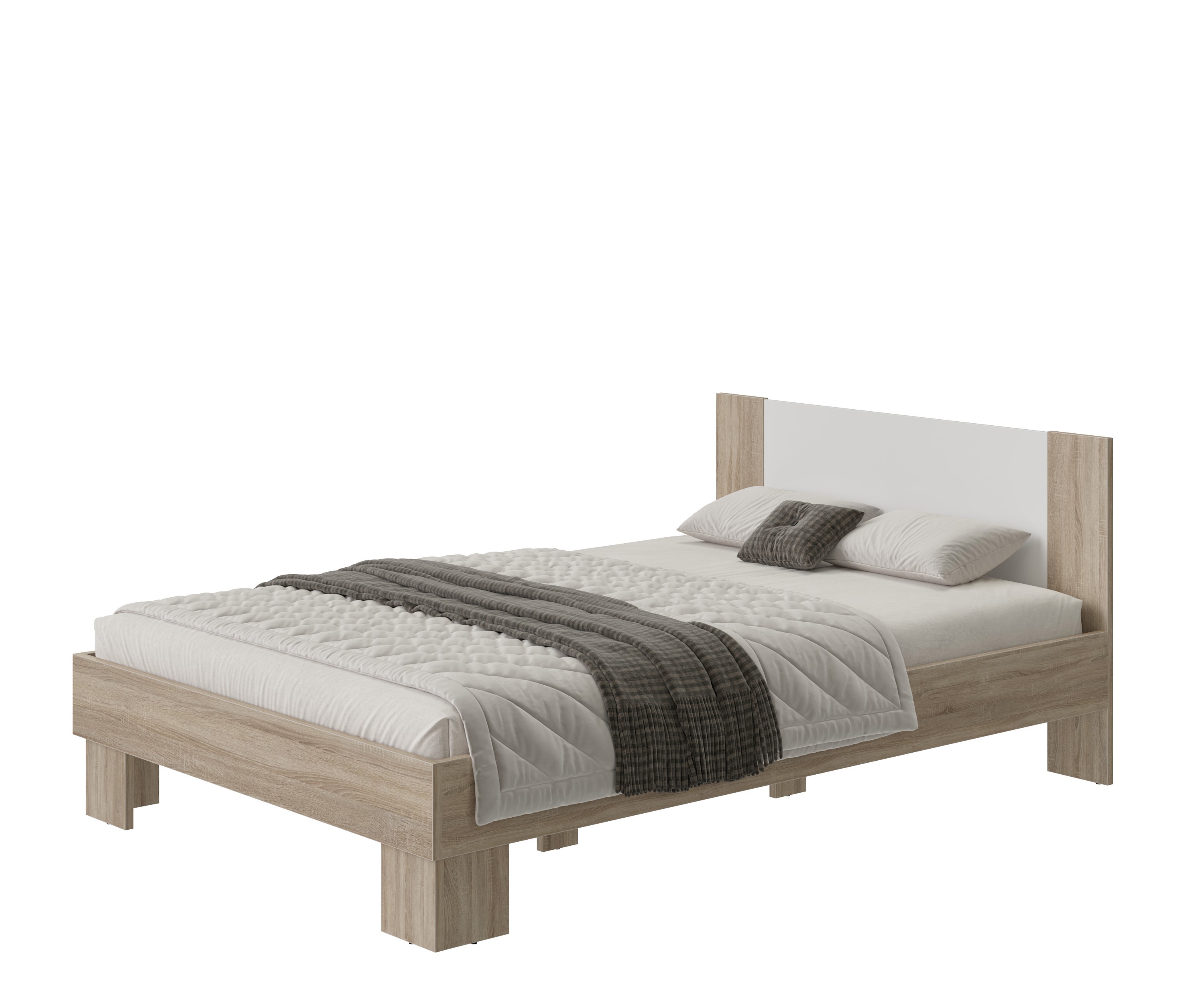 Изображение товара Кровать без места для хранения Lazurit Мартина 140x200 см цвет дуб сонома