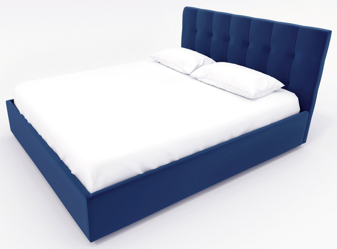 Изображение товара Кровать с подъемным механизмом Costa Ребекка 160x190 см темно-синяя