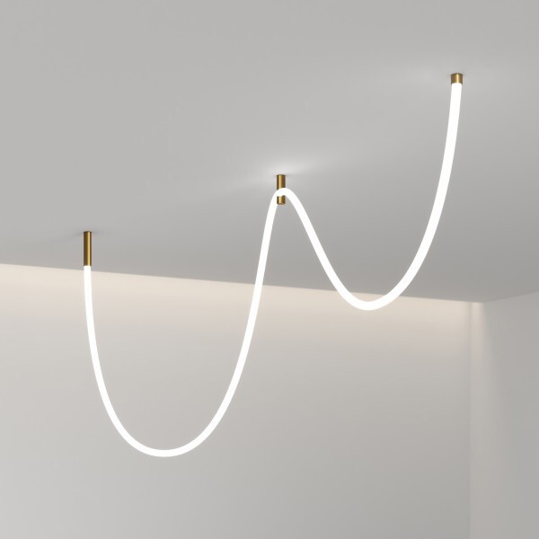 Изображение товара Подвесной светодиодный светильник Full Light Minimal 7 м² латунь и белый свет