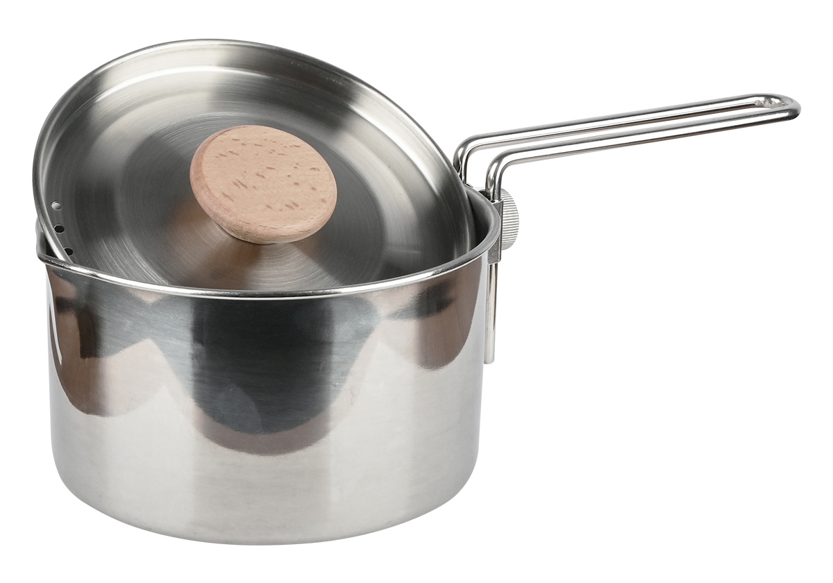 Изображение товара Котелок туристический из нержавеющей стали объем 1000 мл Kitoki M7760724