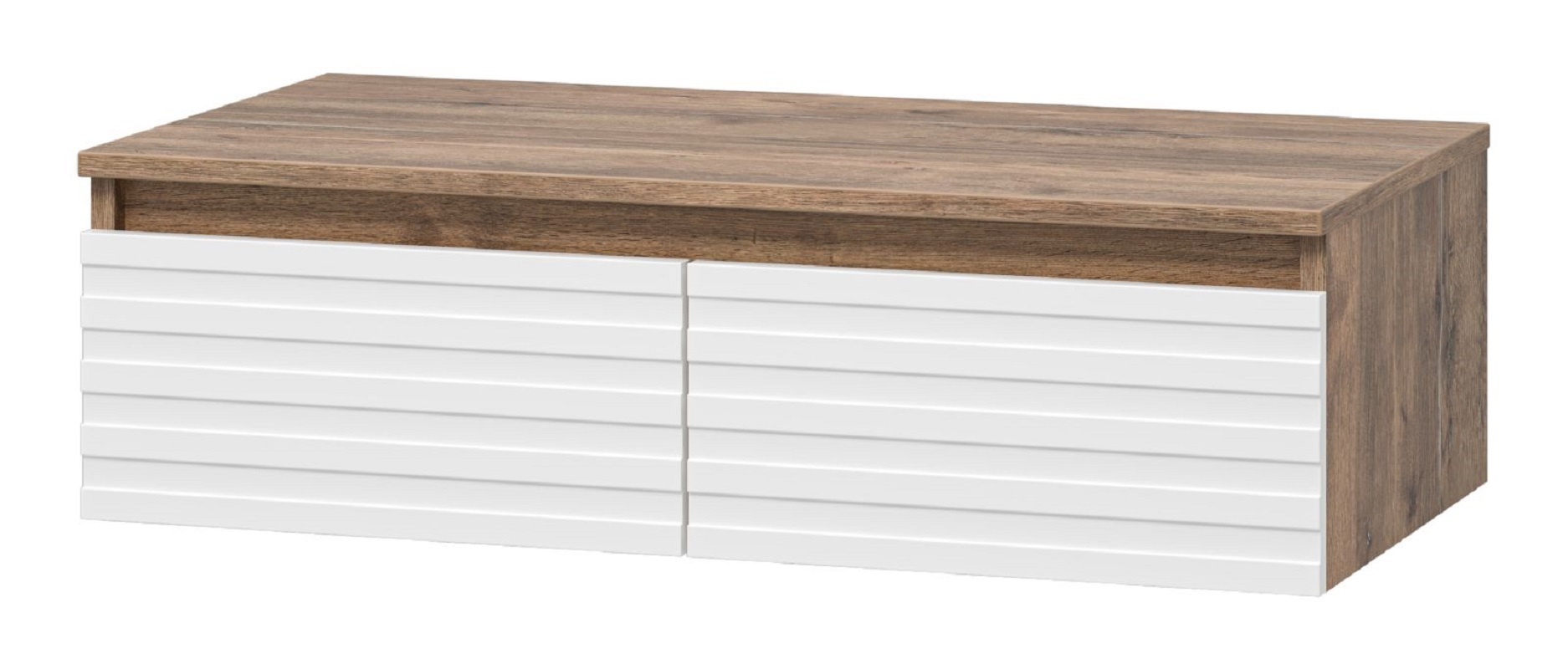 Изображение товара Консоль Brevita Dakota 80 80x23x42 см ЛДСП цвет белый/коричневый