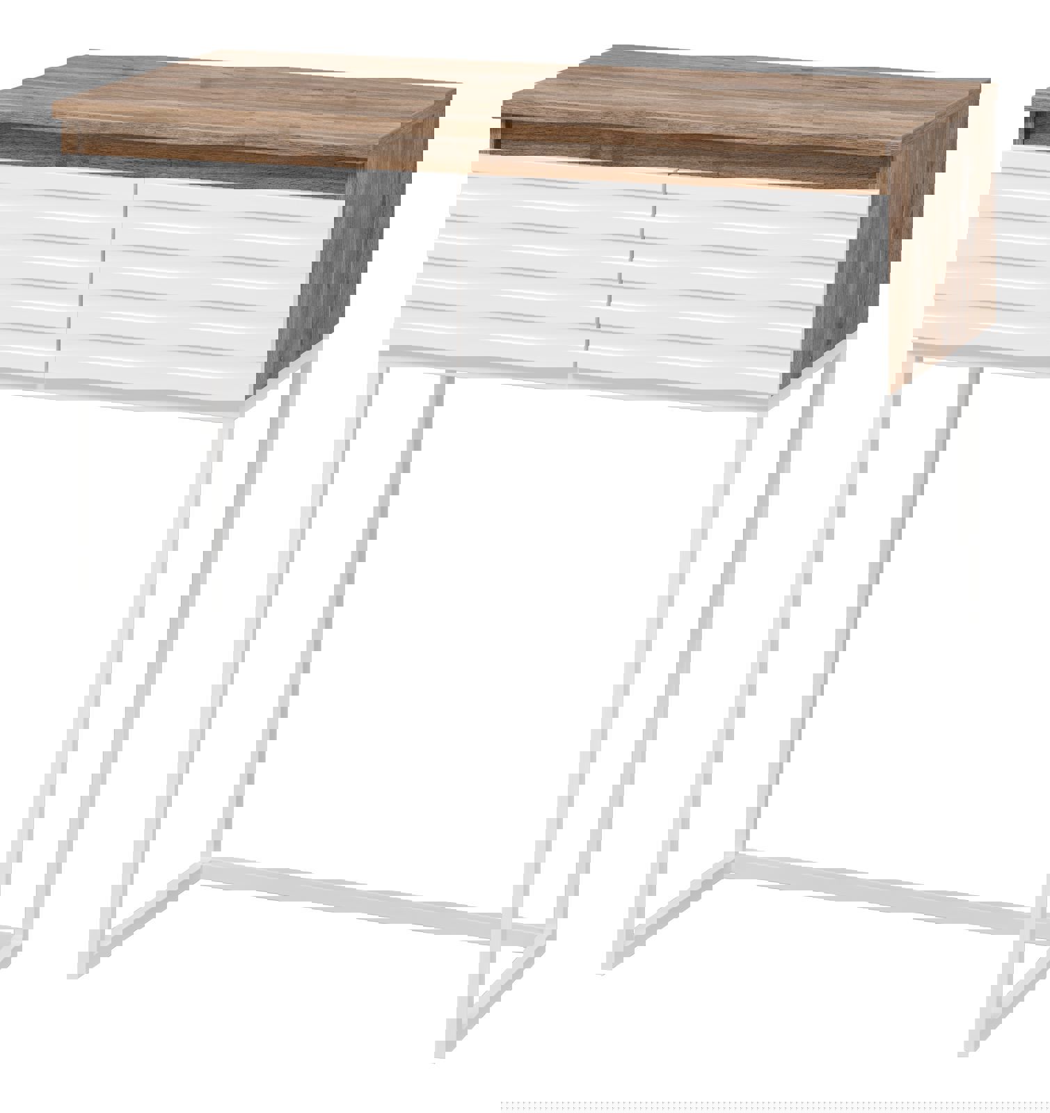 Изображение товара Консоль Brevita Dakota 80 белая с ящиками и системой плавного закрытия