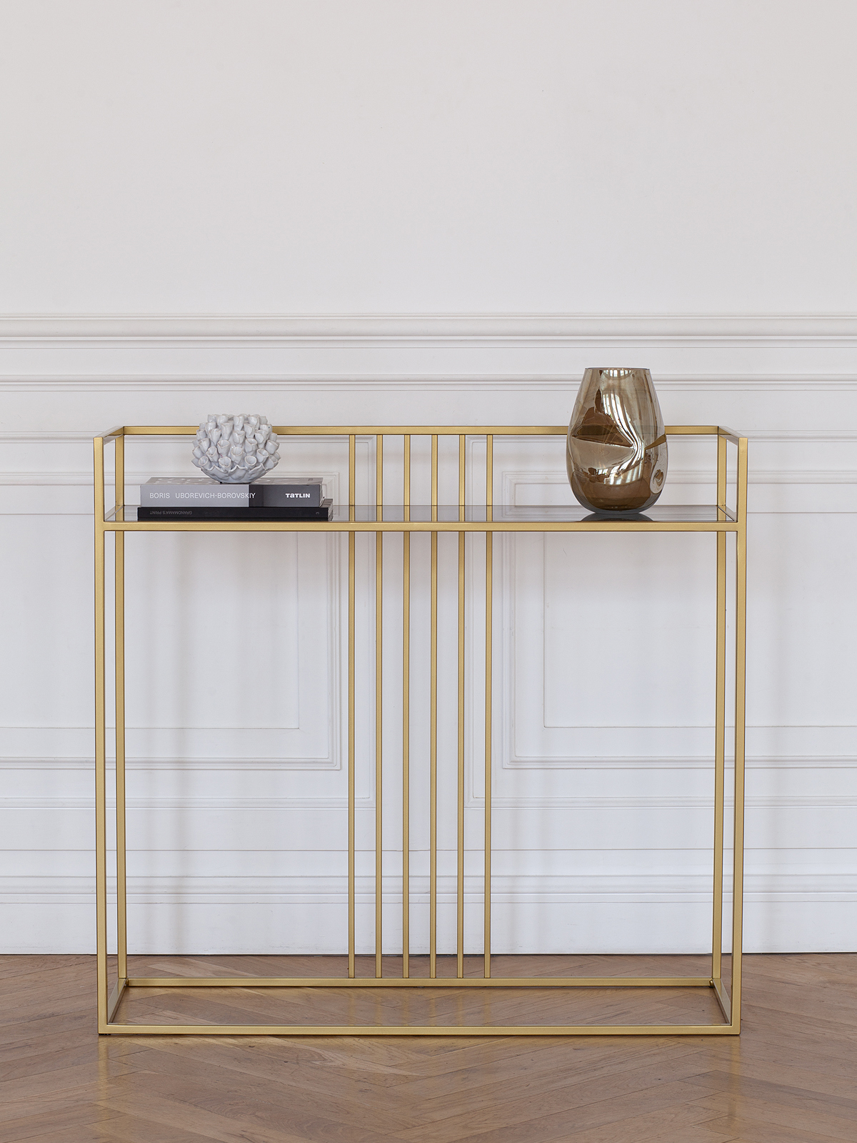 Изображение товара Консоль Greenween Soho 100x94x35 см Стекло цвет золото