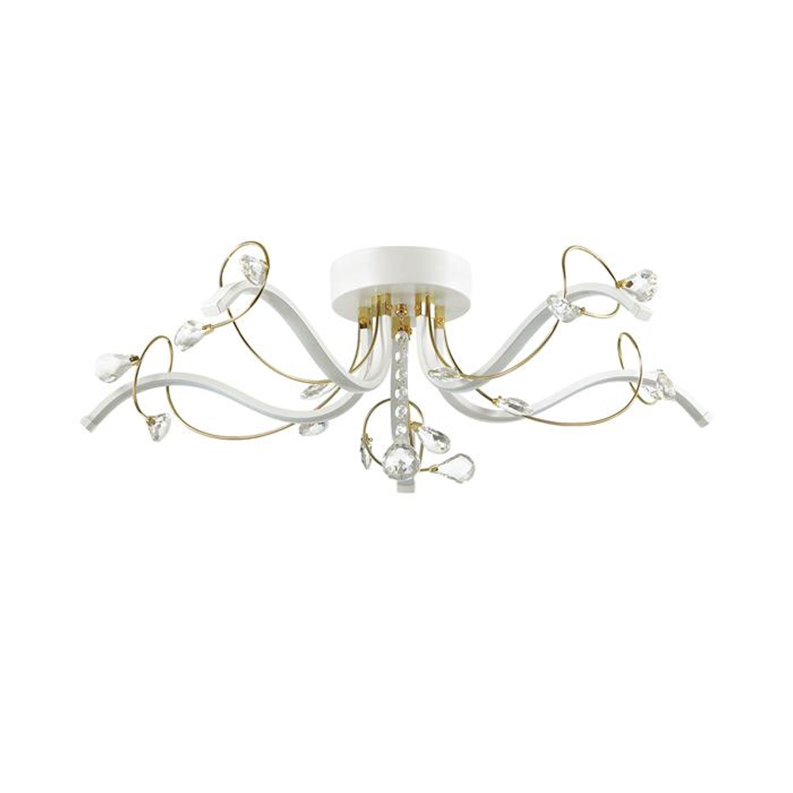 Изображение товара Люстра потолочная Alissa 3710/36CL, 12 м², белый свет, цвет белый/золотой