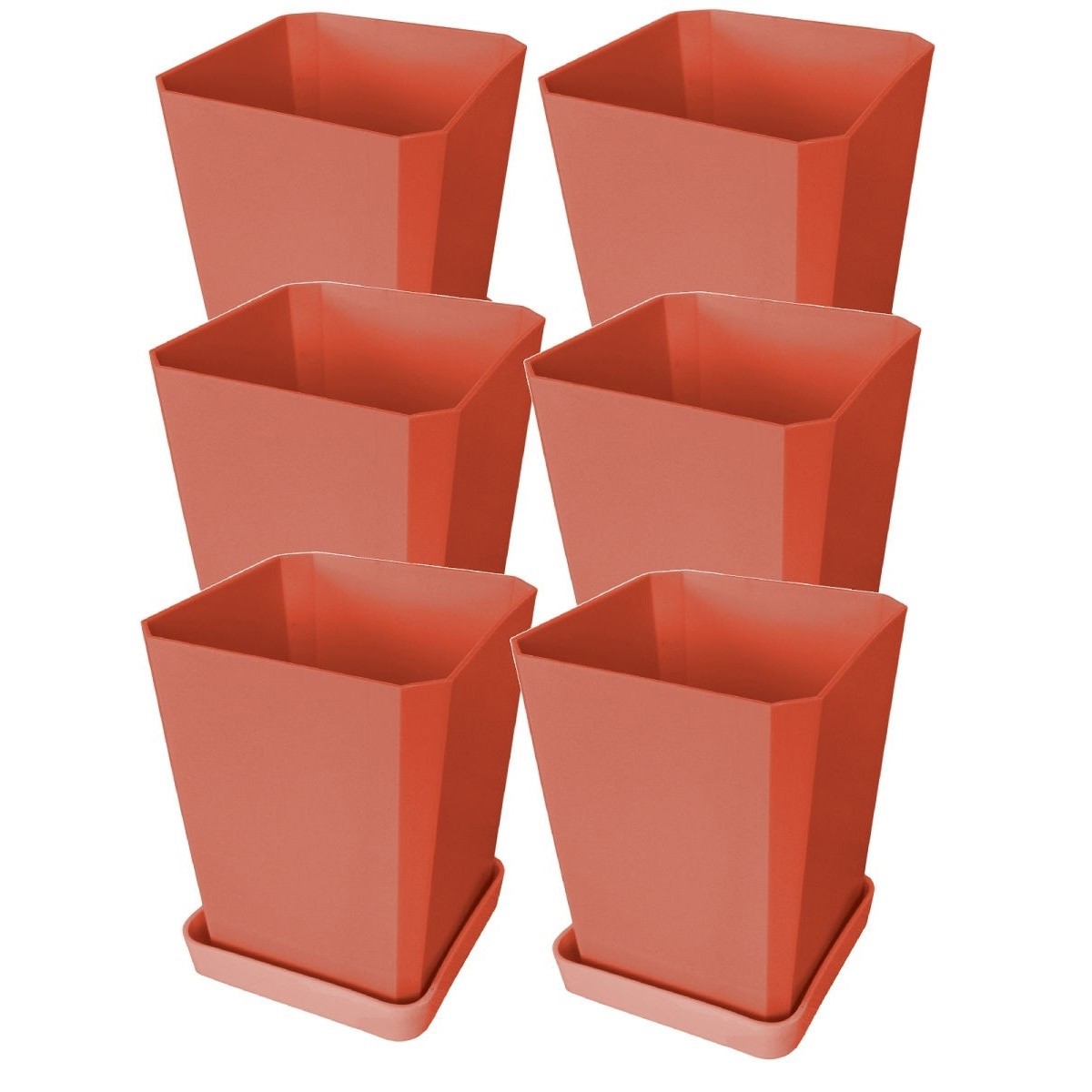 Изображение товара Набор горшков для рассады Пеликан 335 Терракотовый 17x18x8.5см 0.75л