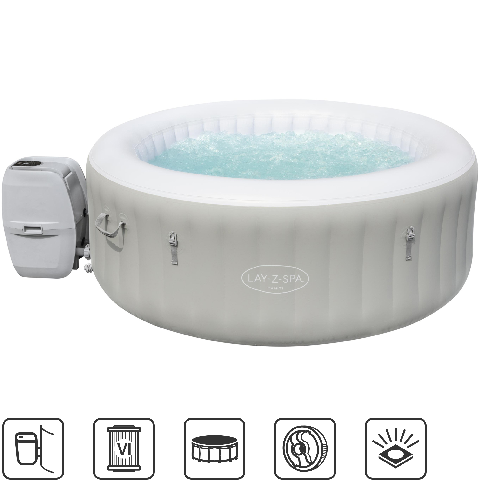 Изображение товара Бассейн надувной спа Bestway Tahiti ø180 h66 см