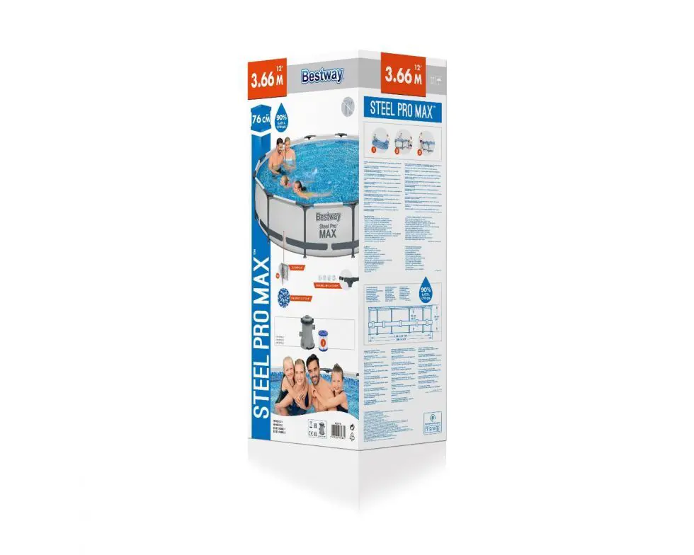 Бассейн каркасный Bestway 56416 BW 366x76 см - 8