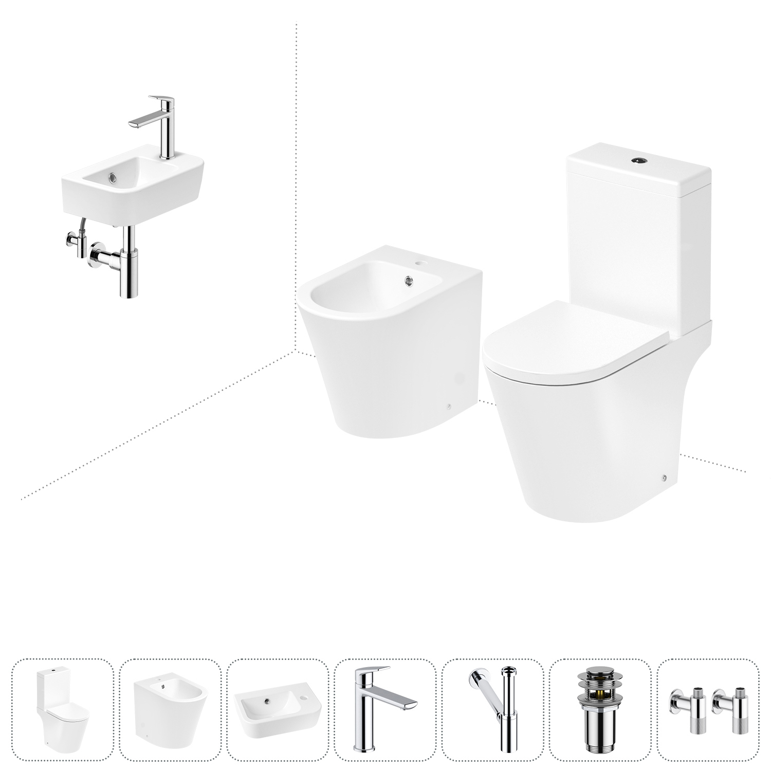 Изображение товара Унитаз-компакт Lavinia Boho Biore 202008981 комплект для туалета