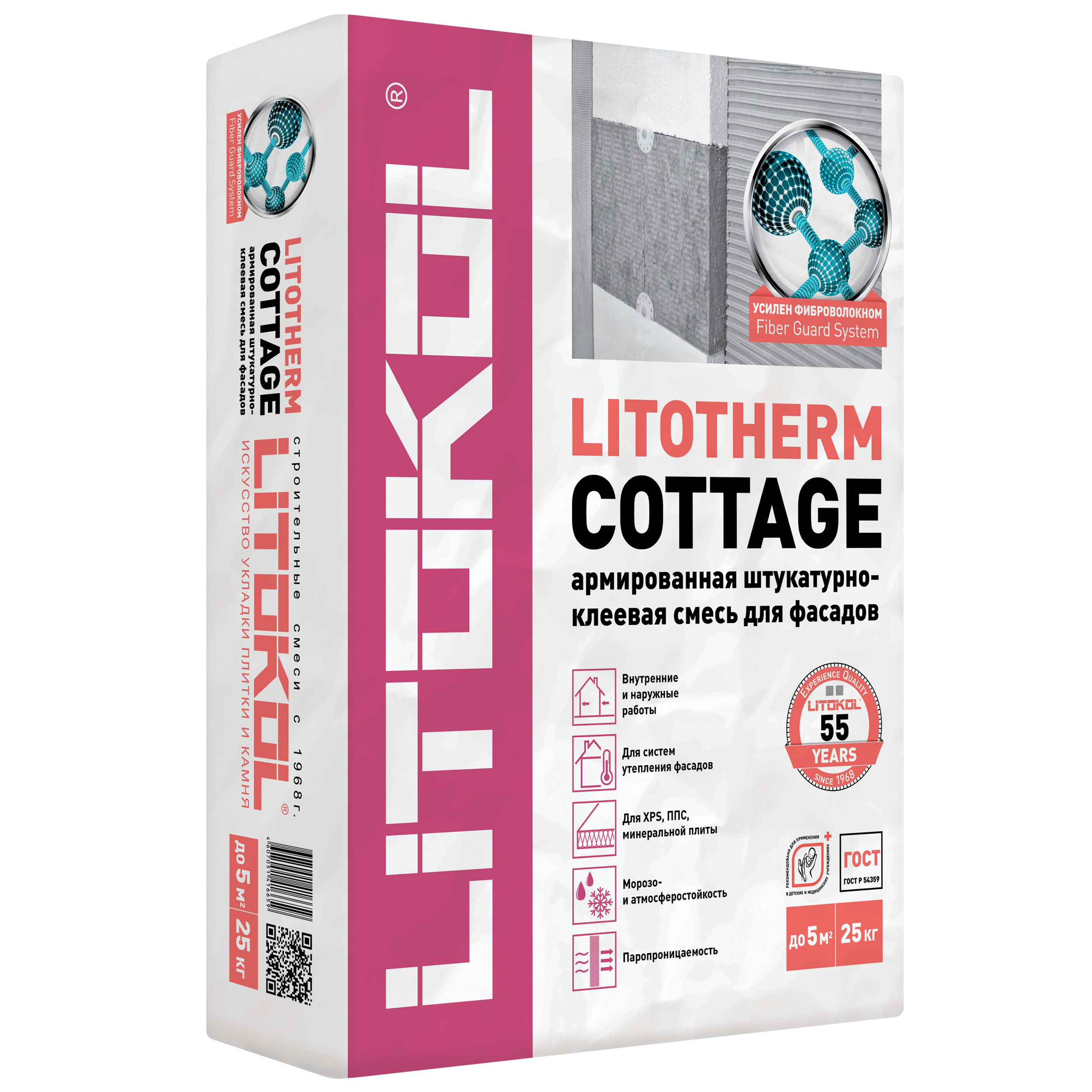 Изображение товара Клей для теплоизоляции Litokol Litotherm Cottage 25 кг