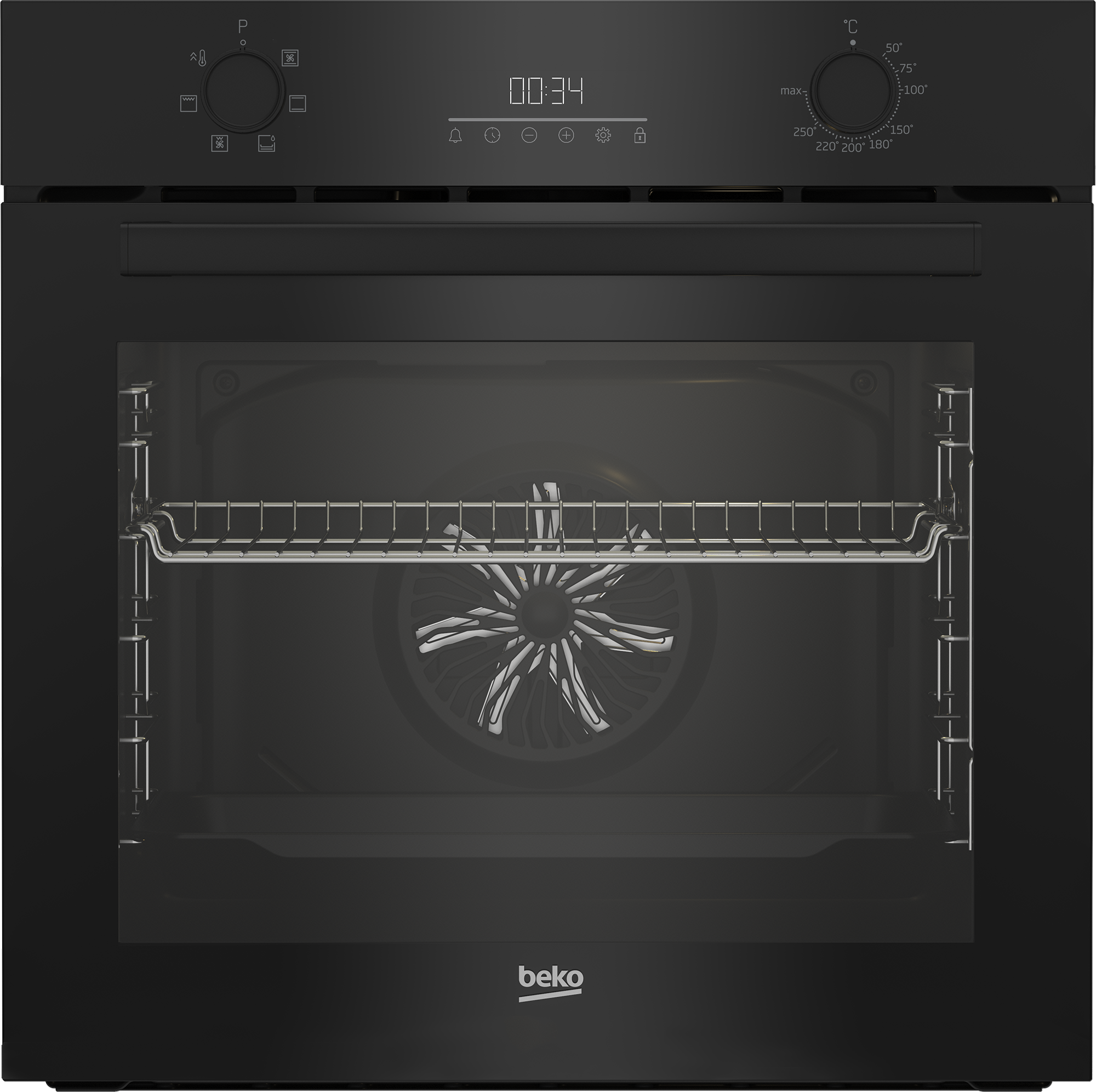 Изображение товара Электрический встраиваемый духовой шкаф Beko BBIE 17300 B 59.5x59.5x54.8 см цвет черный